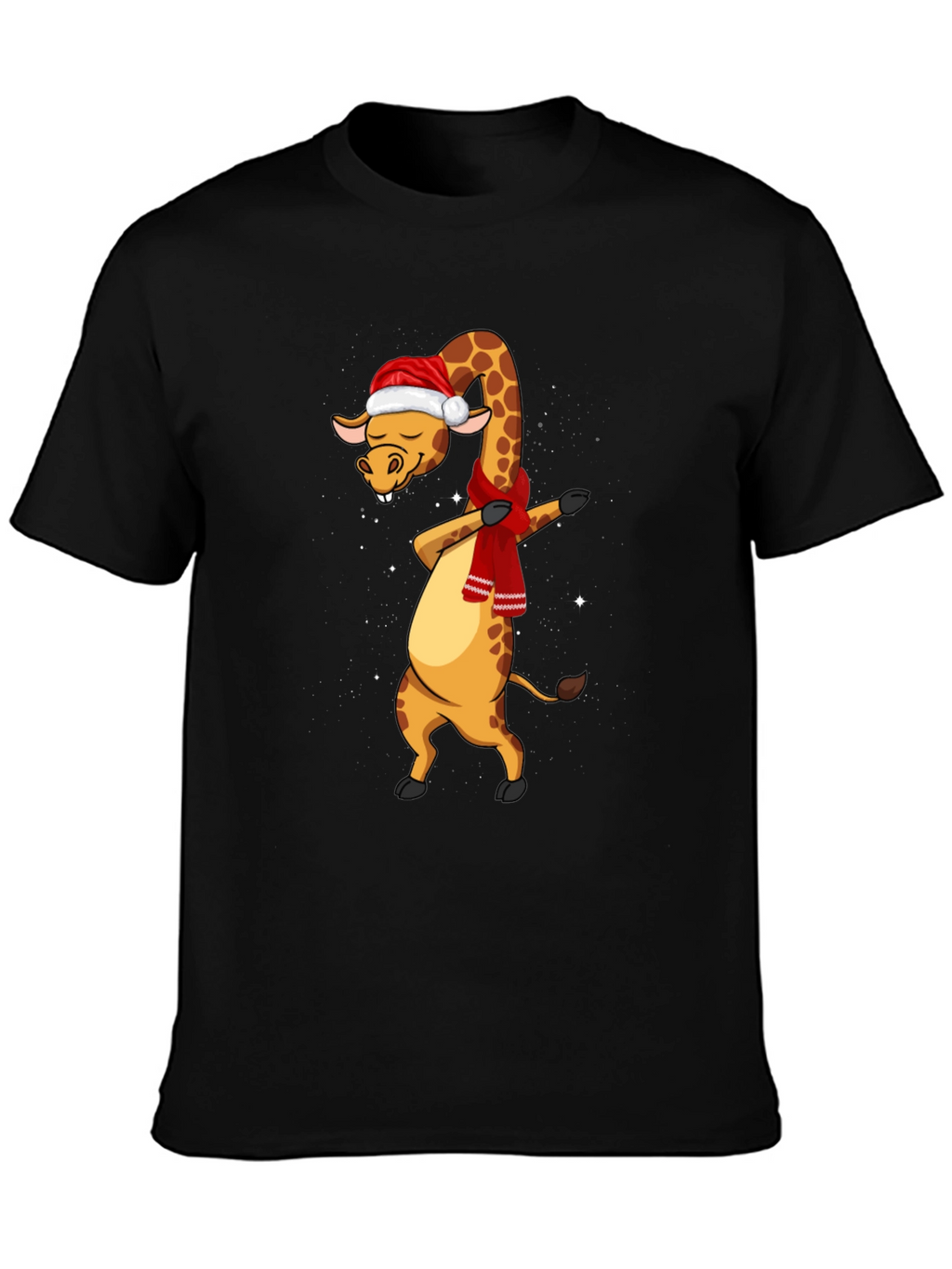 Dabbing Giraffe Christmas T-Shirt