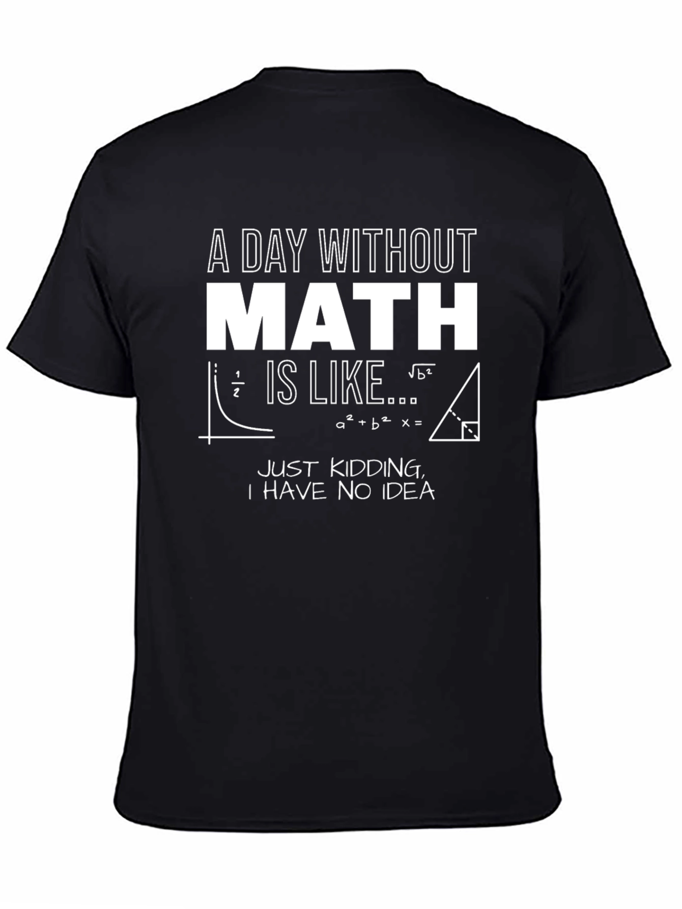 Funny Math T-Shirt - A Day Without Math