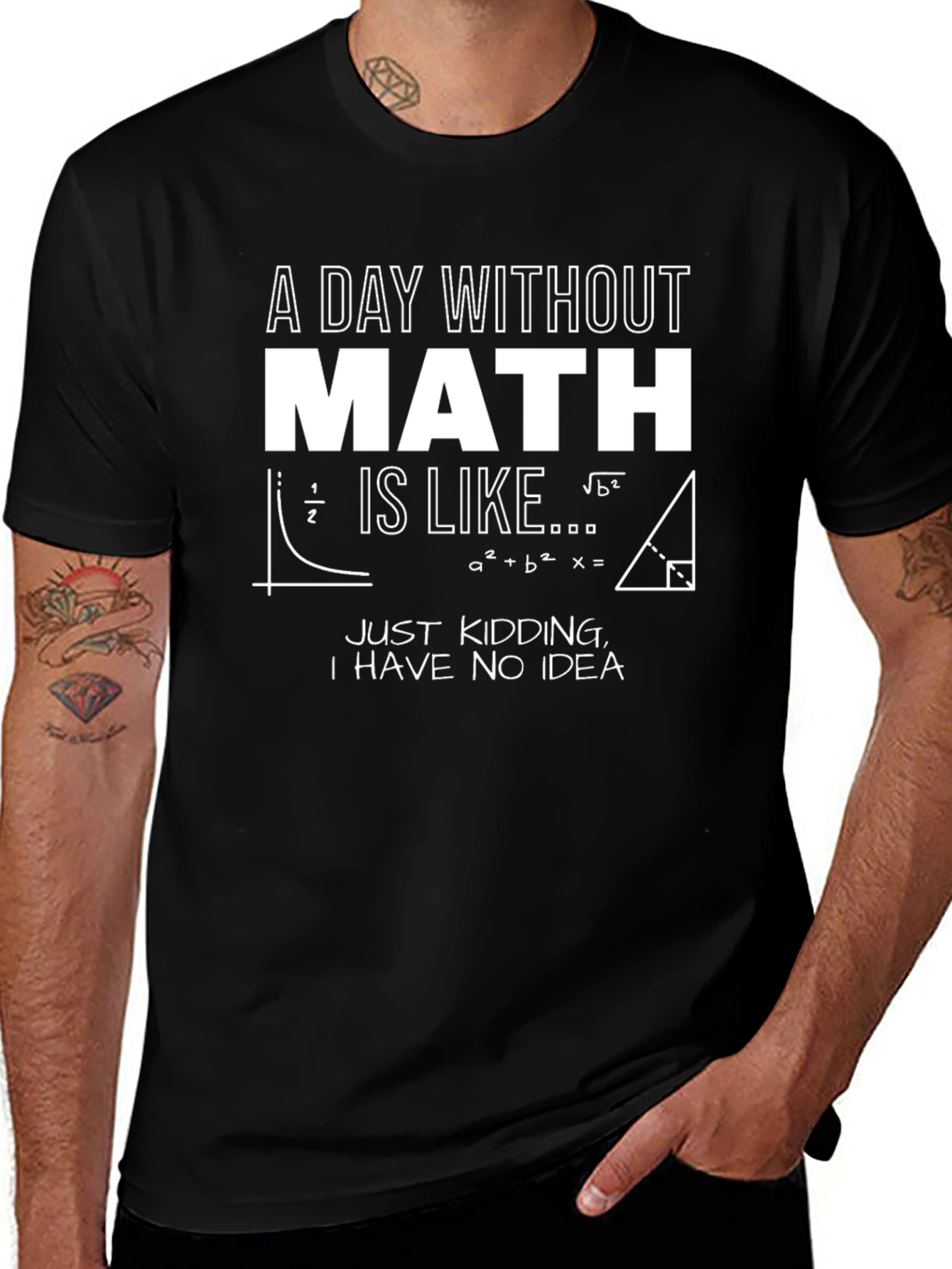 Funny Math T-Shirt - A Day Without Math