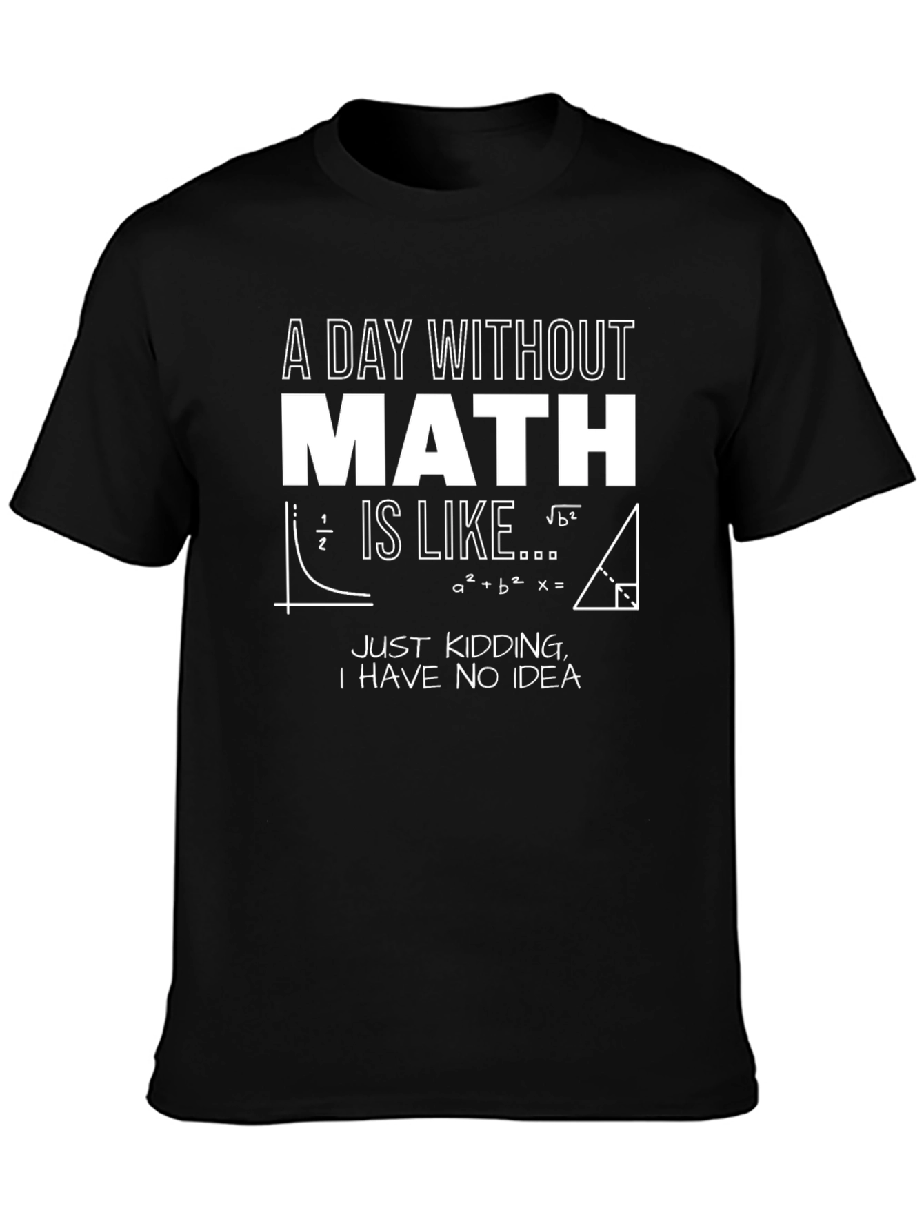 Funny Math T-Shirt - A Day Without Math