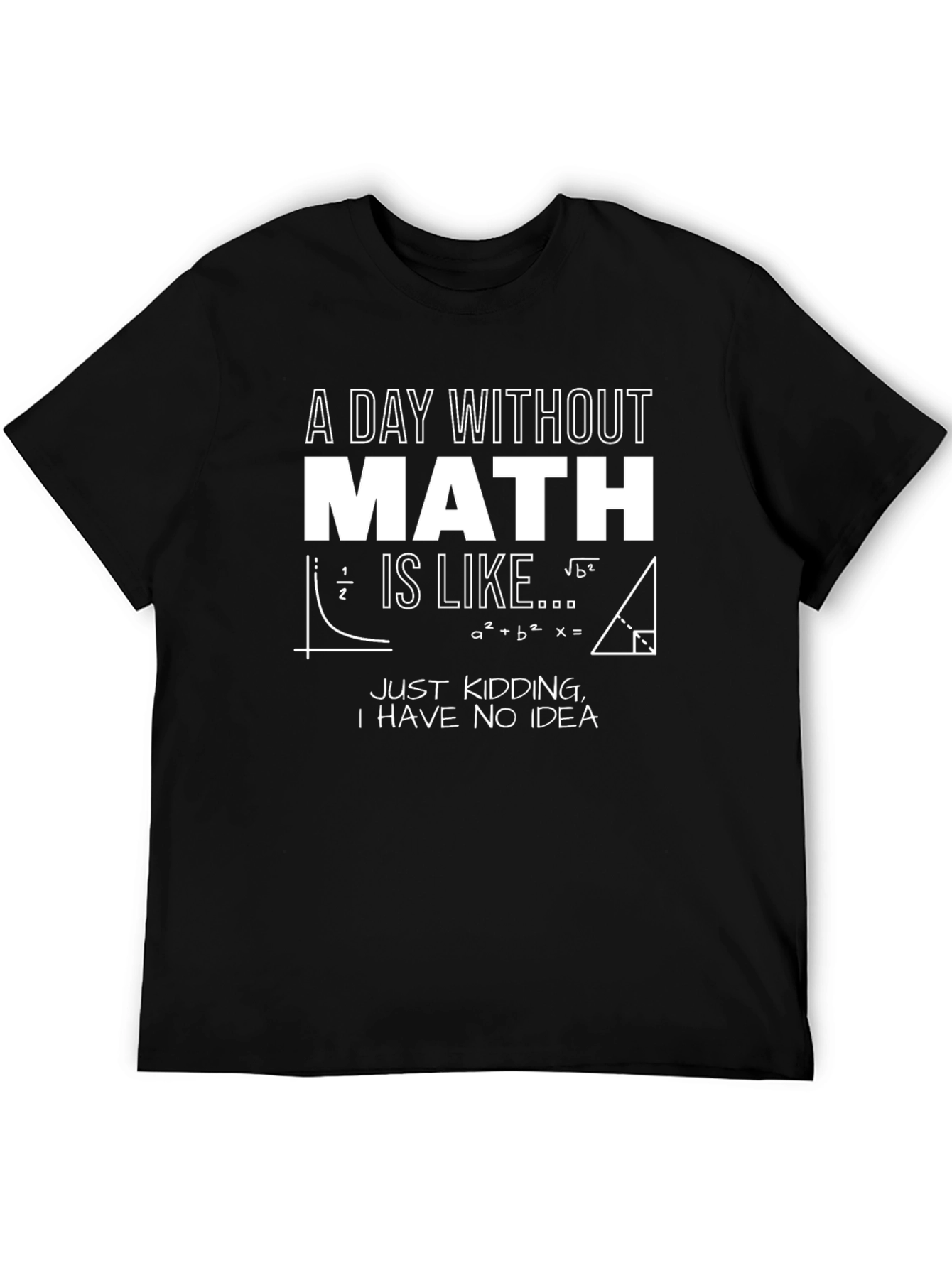 Funny Math T-Shirt - A Day Without Math
