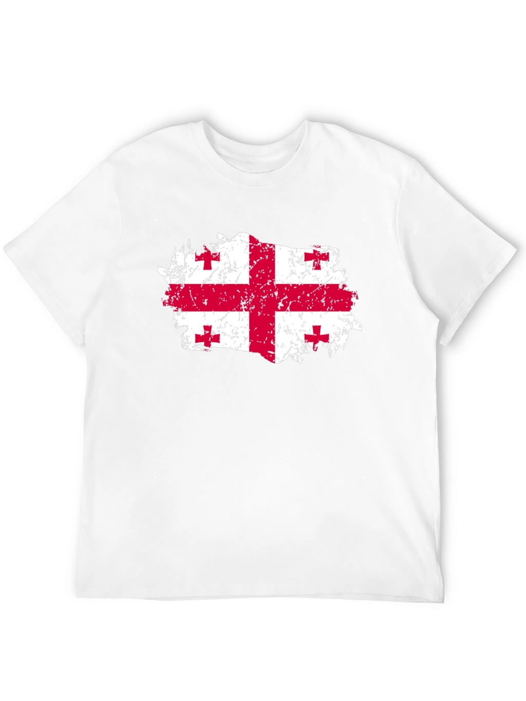 Georgia Flag T-Shirt - Distressed Look