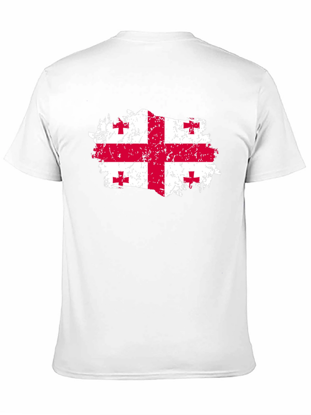 Georgia Flag T-Shirt - Distressed Look