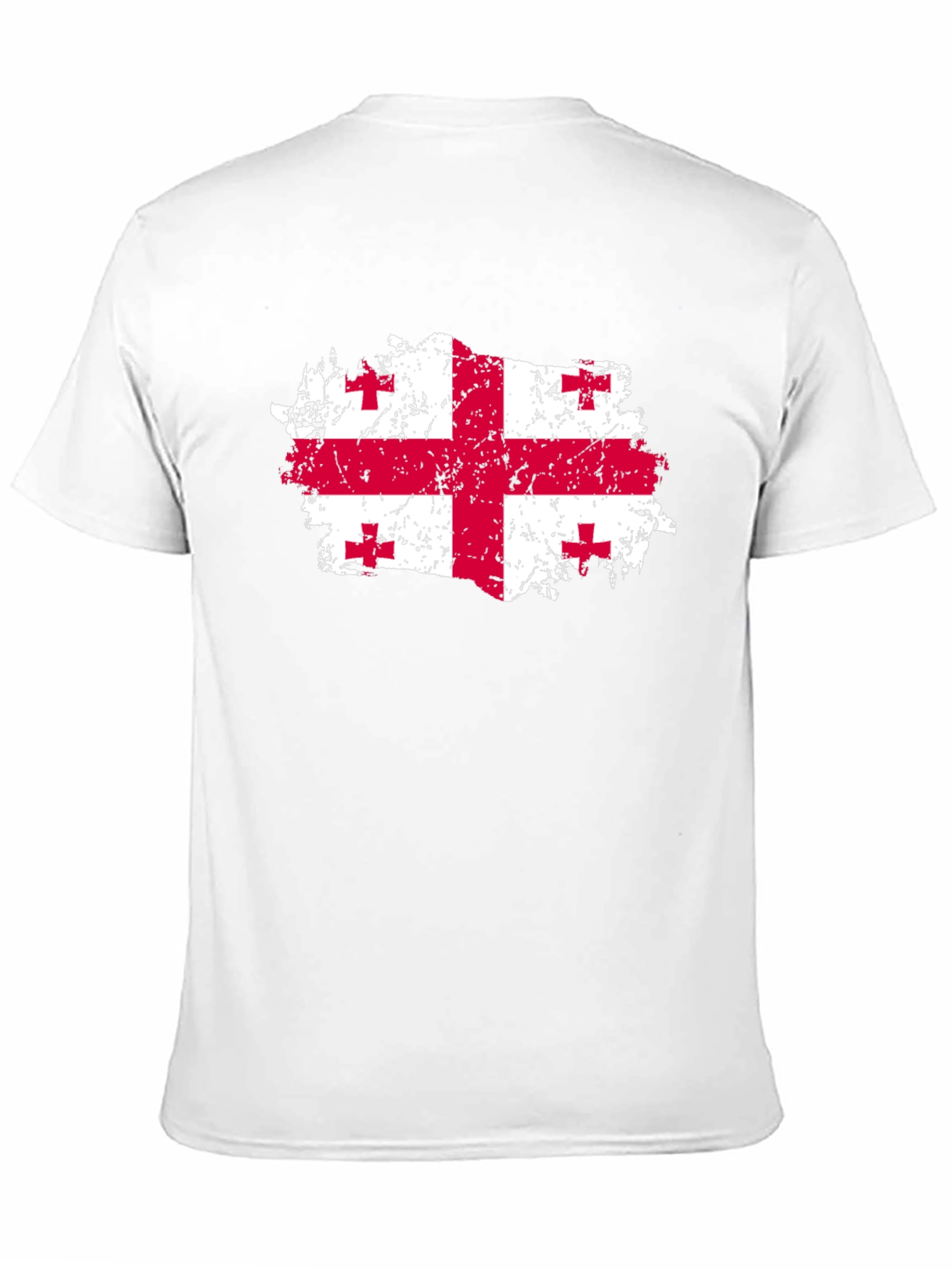 Georgia Flag T-Shirt - Distressed Look