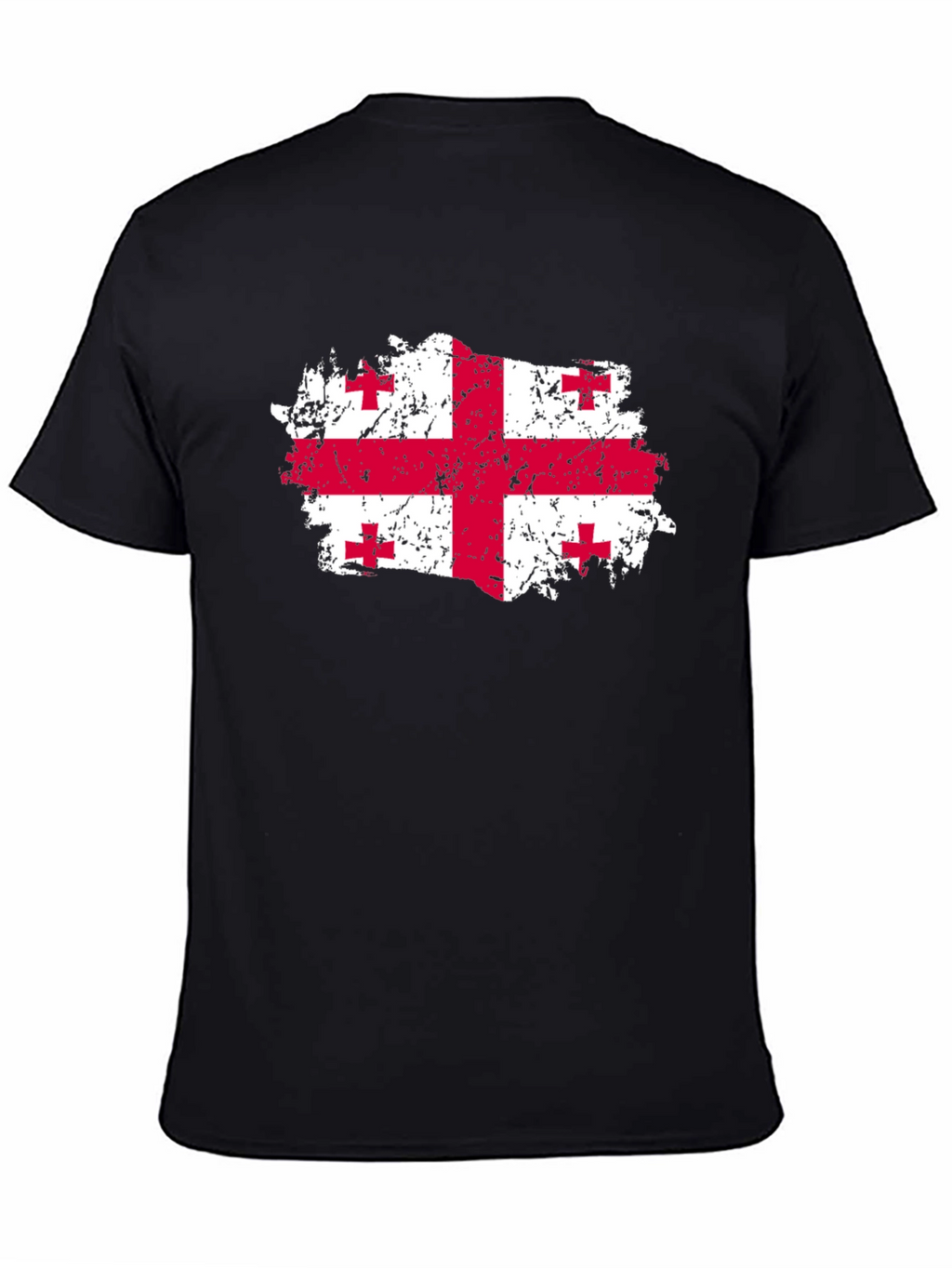 Georgia Flag T-Shirt - Distressed Look