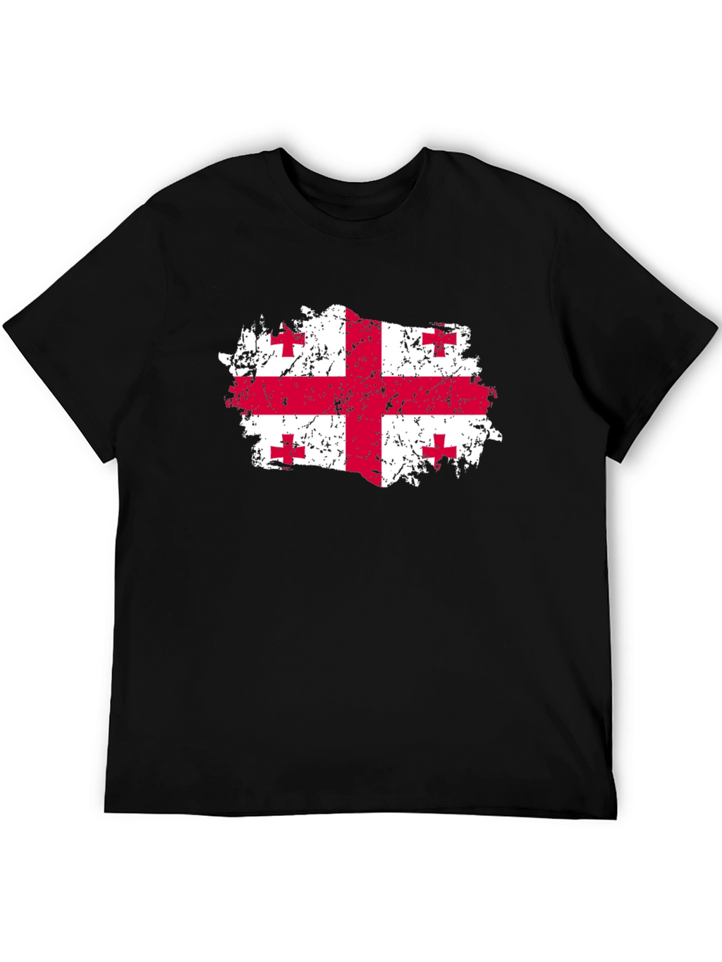 Georgia Flag T-Shirt - Distressed Look