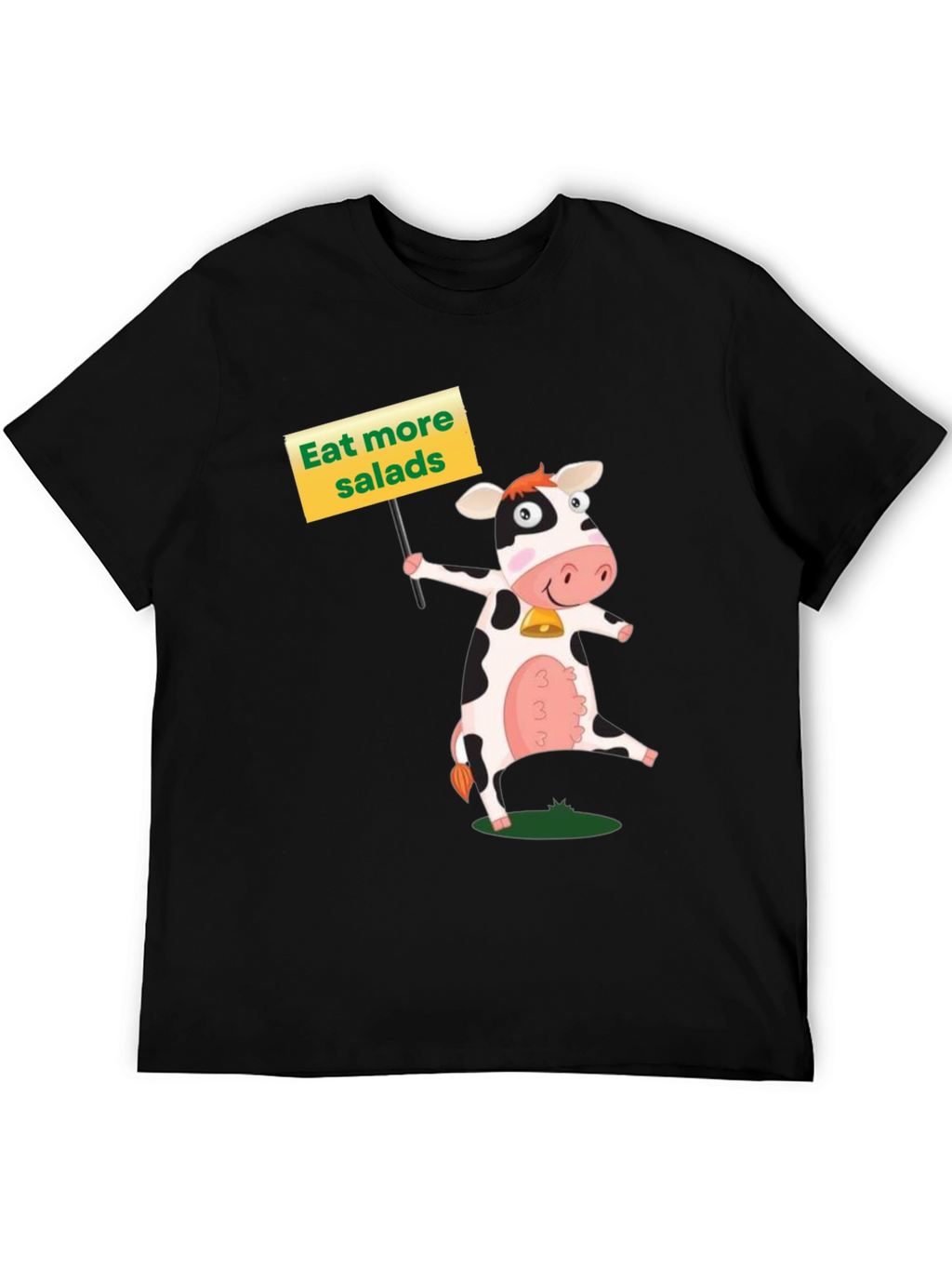 Eat More Salads Cow Graphic T-Shirt