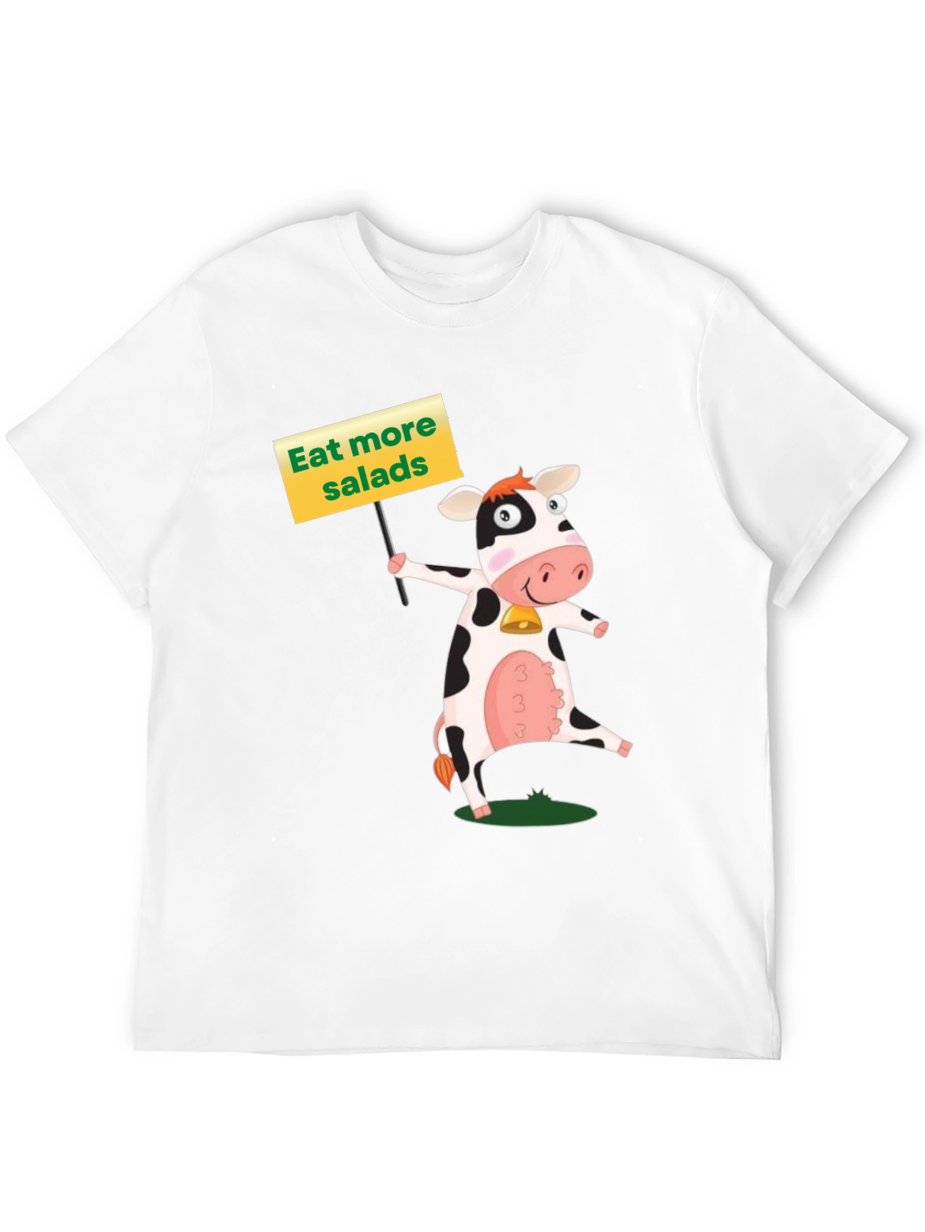Eat More Salads Cow Graphic T-Shirt
