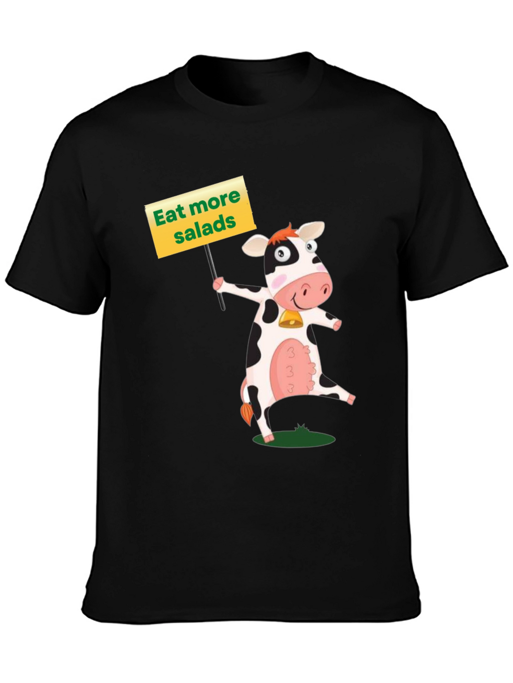 Eat More Salads Cow Graphic T-Shirt