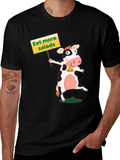 Eat More Salads Cow Graphic T-Shirt