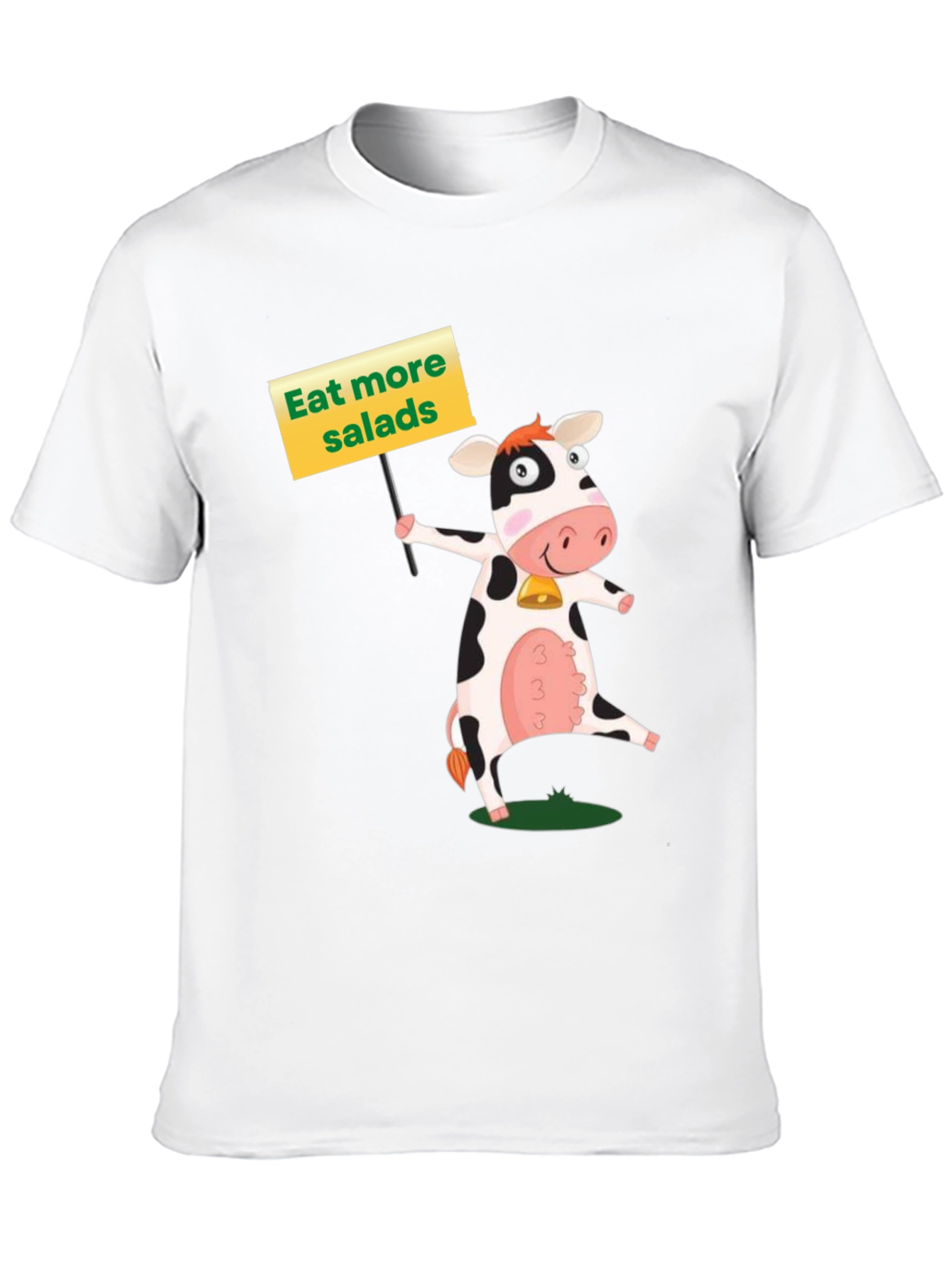Eat More Salads Cow Graphic T-Shirt