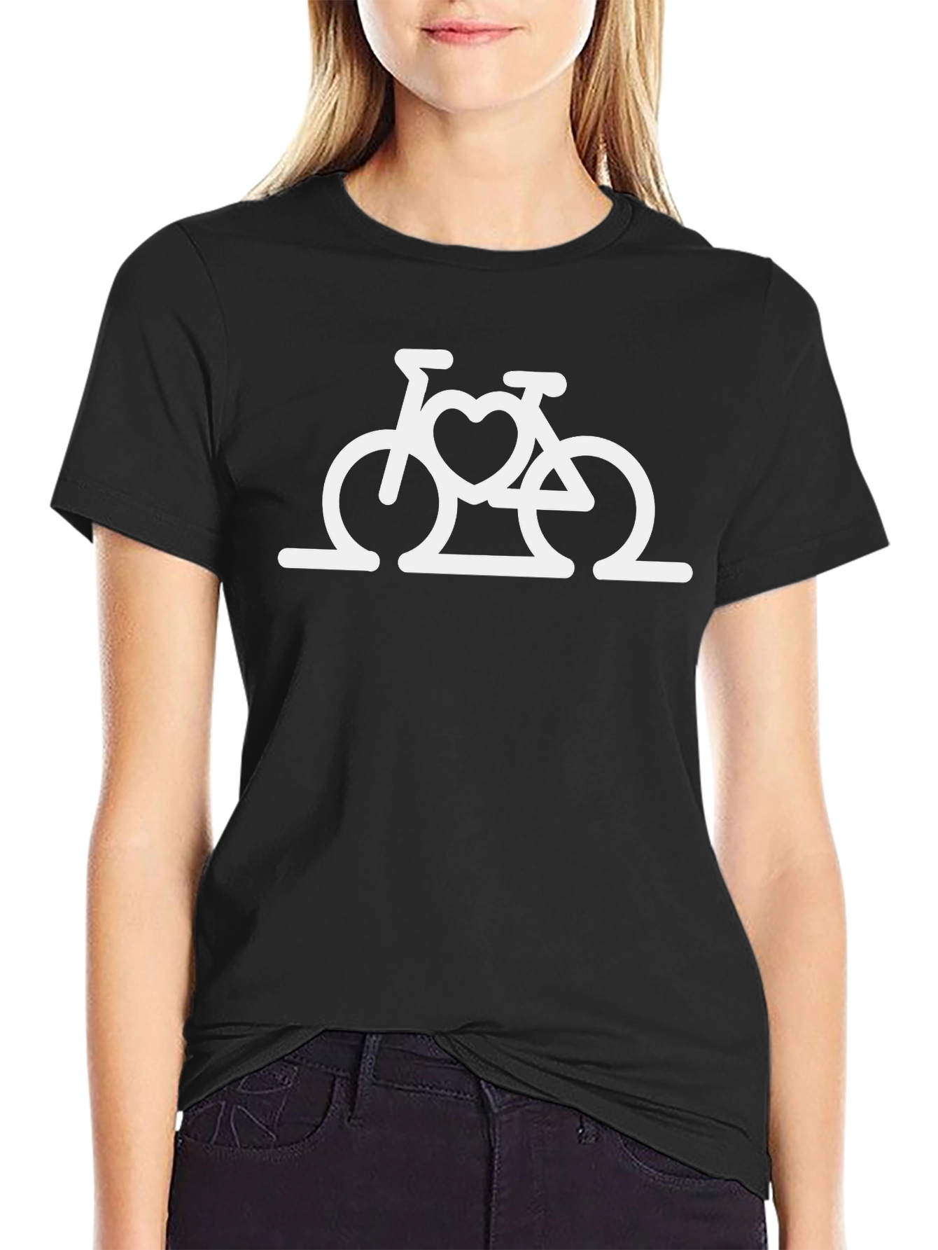 Bicycle Heart Graphic Tee - Stylish and Comfortable