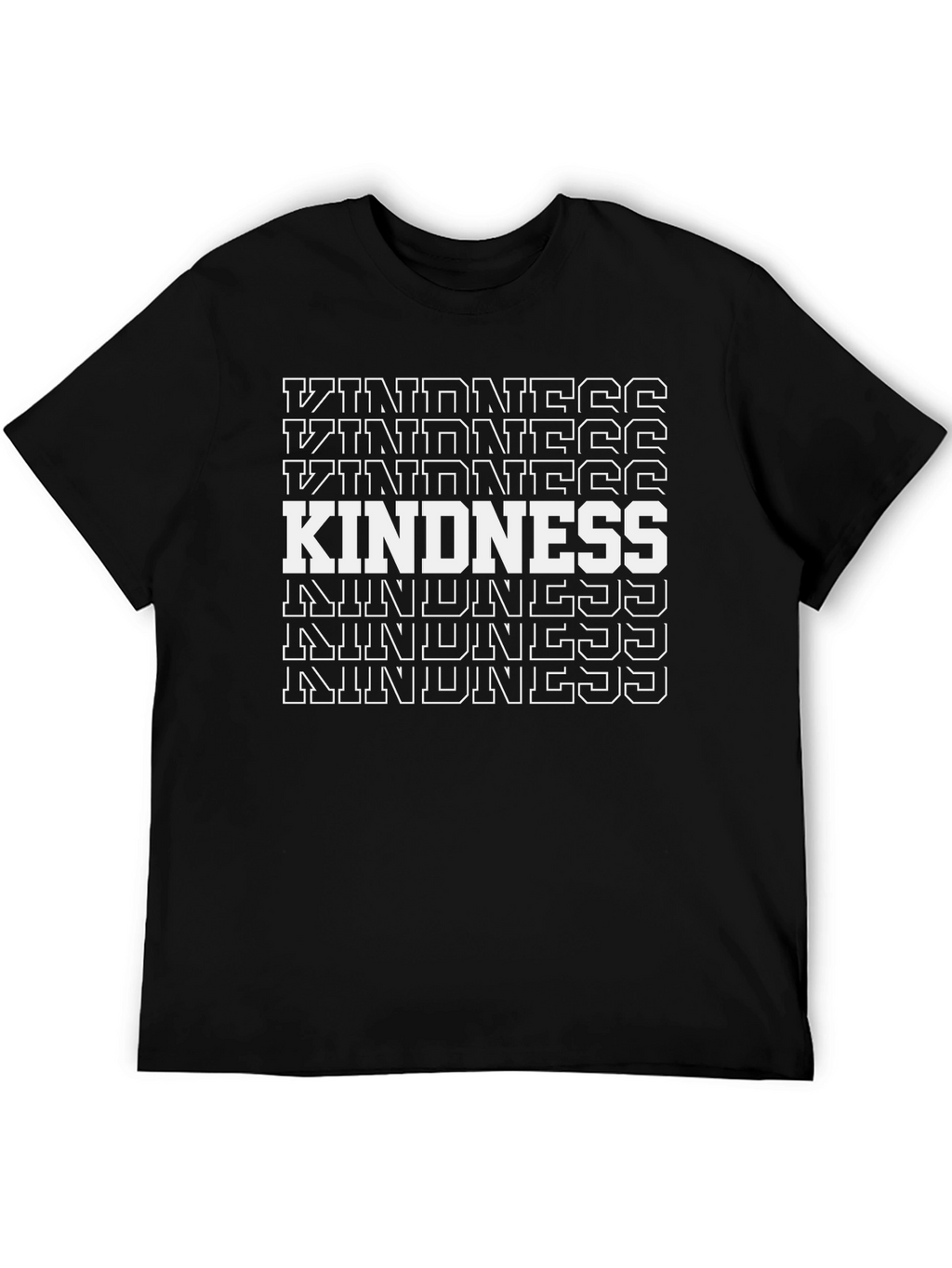 Kindness Graphic Print Black T-Shirt