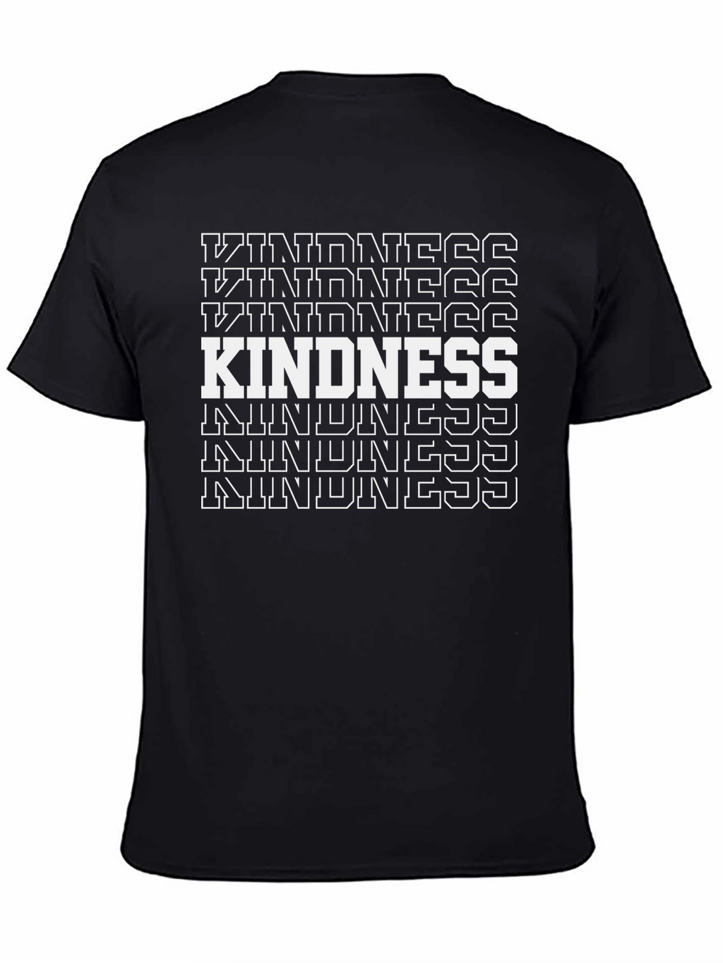Kindness Graphic Print Black T-Shirt