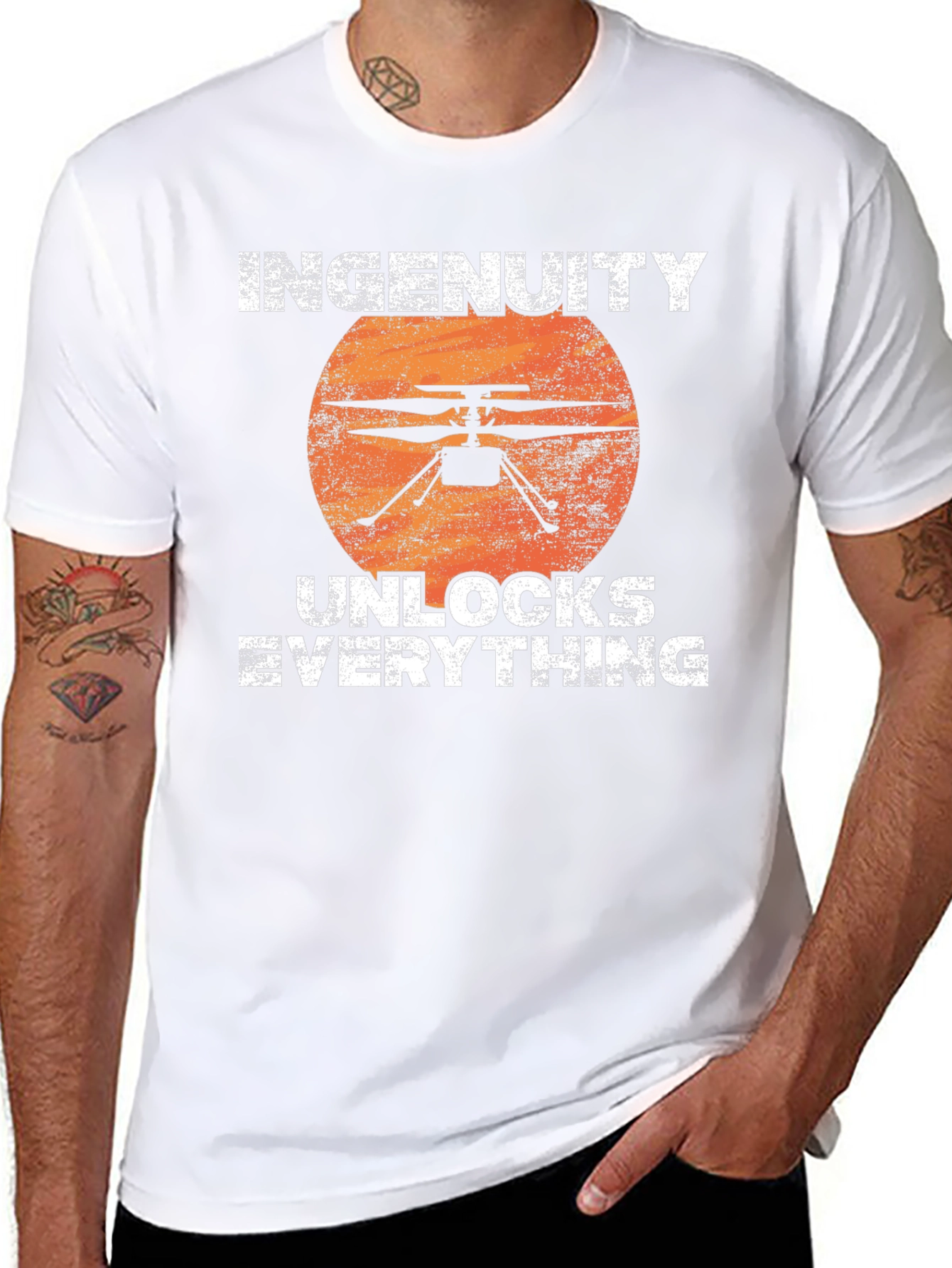 Ingenuity Helicopter T-Shirt - Unlocks Everything
