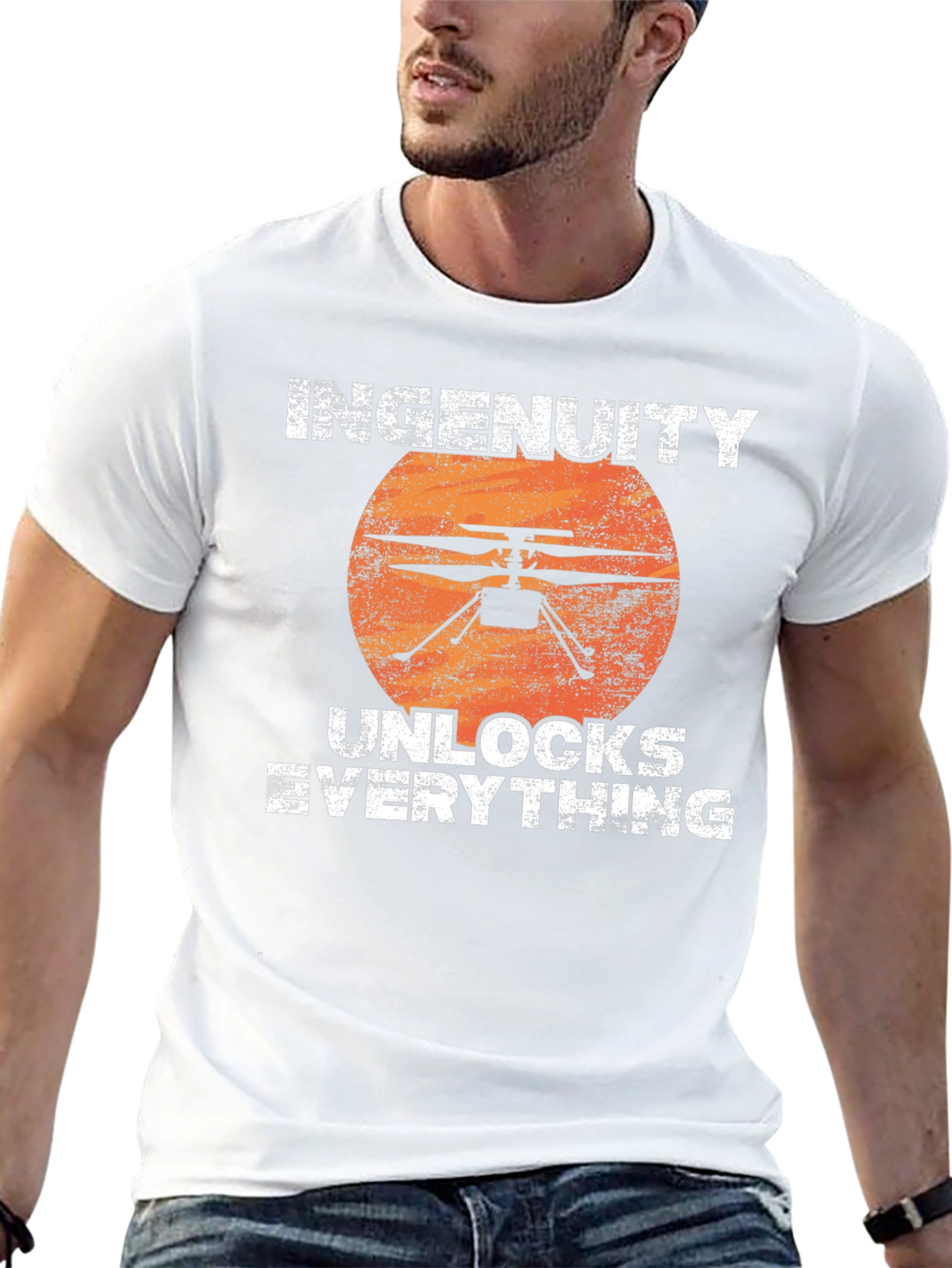 Ingenuity Helicopter T-Shirt - Unlocks Everything