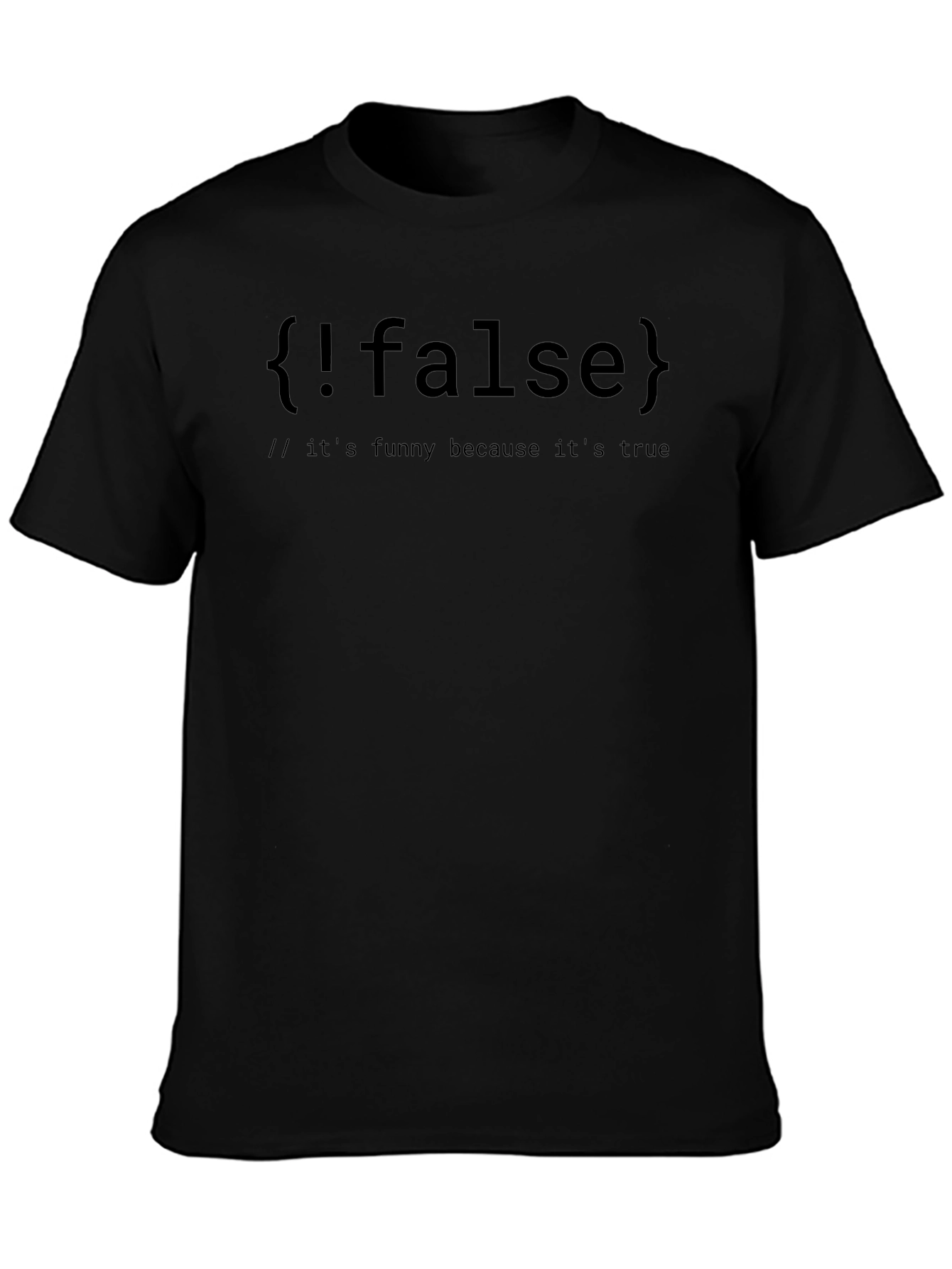 Funny Programmer T-Shirt - False is True