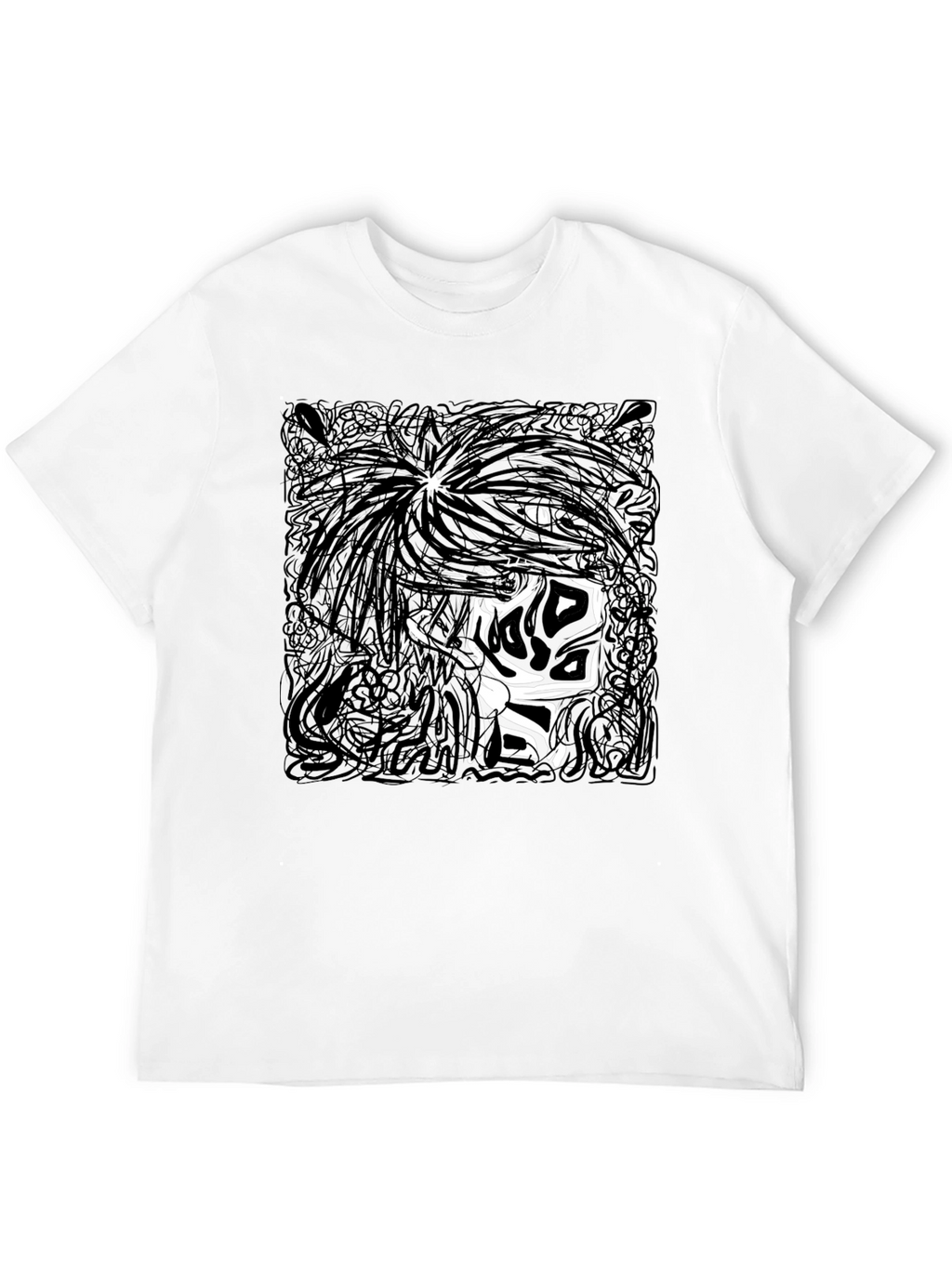 Graphic Print Black T-Shirt