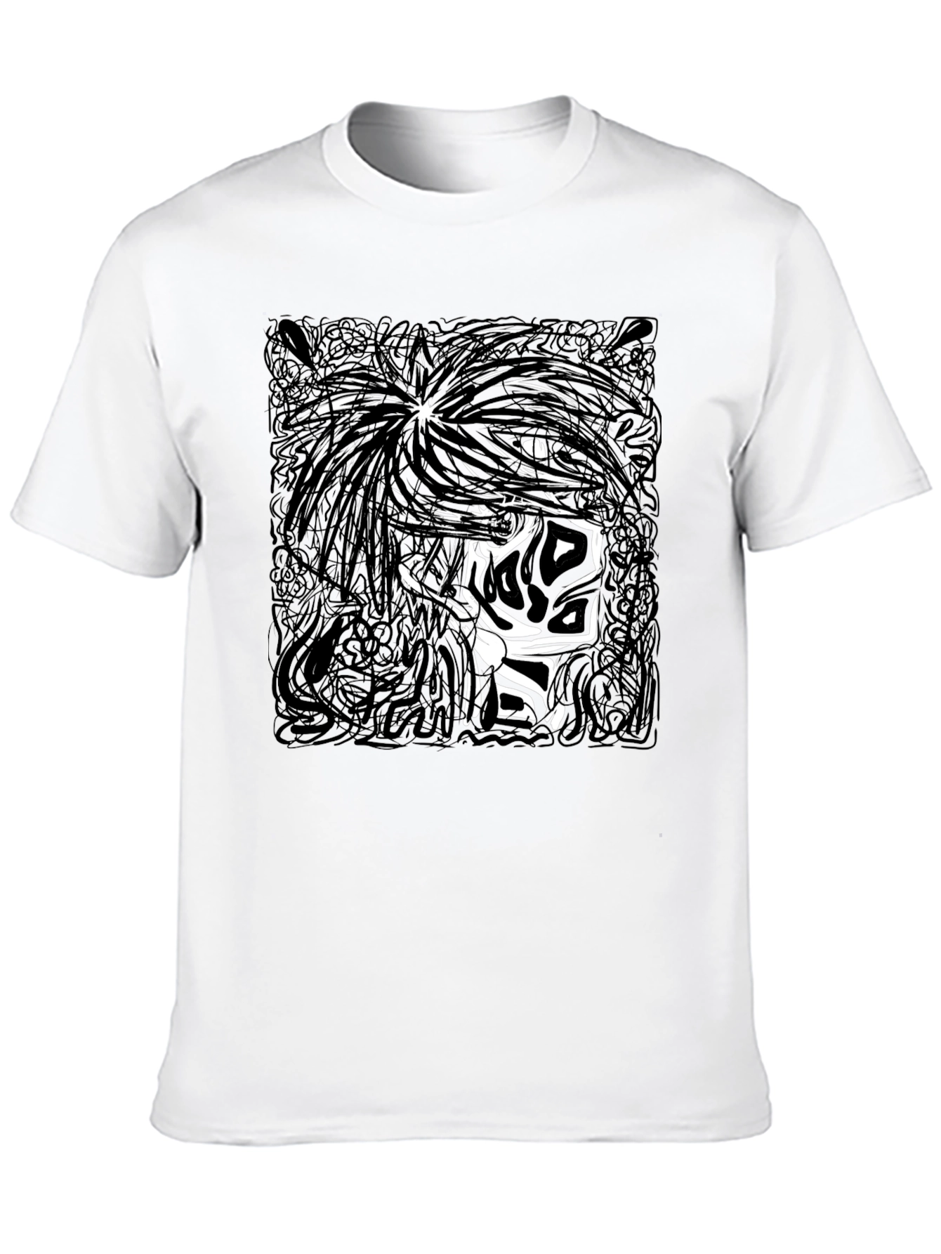 Graphic Print Black T-Shirt