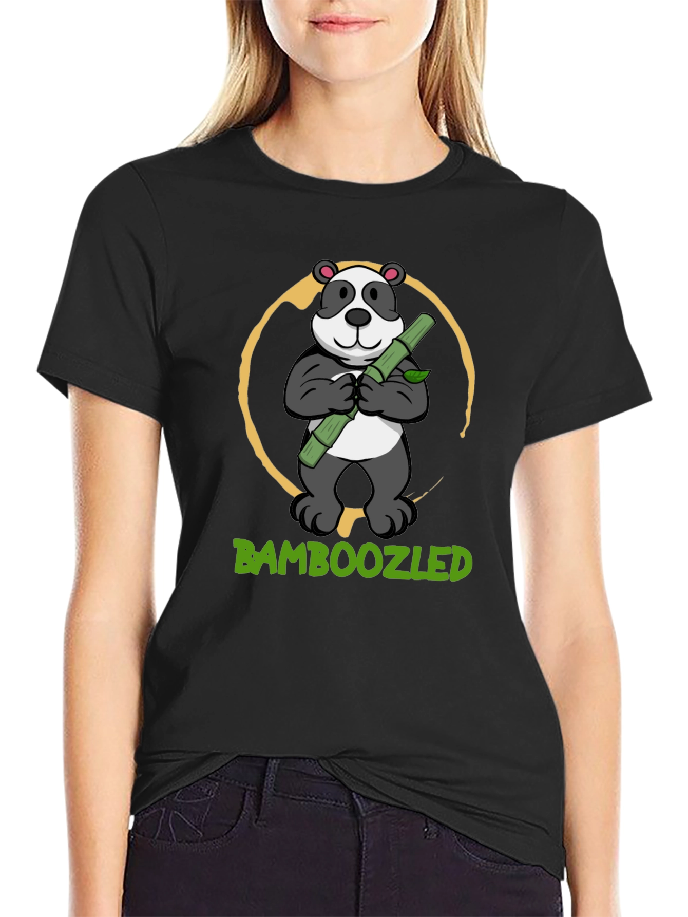 Bamboozled Panda Graphic Tee - Soft Cotton Blend