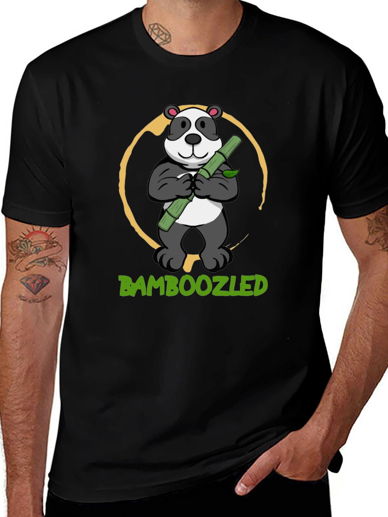 Bamboozled Panda Graphic Tee - Soft Cotton Blend