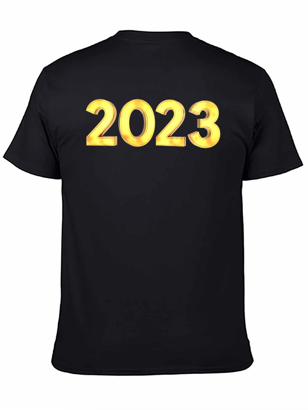 New Year 2023 Black Graphic T-Shirt
