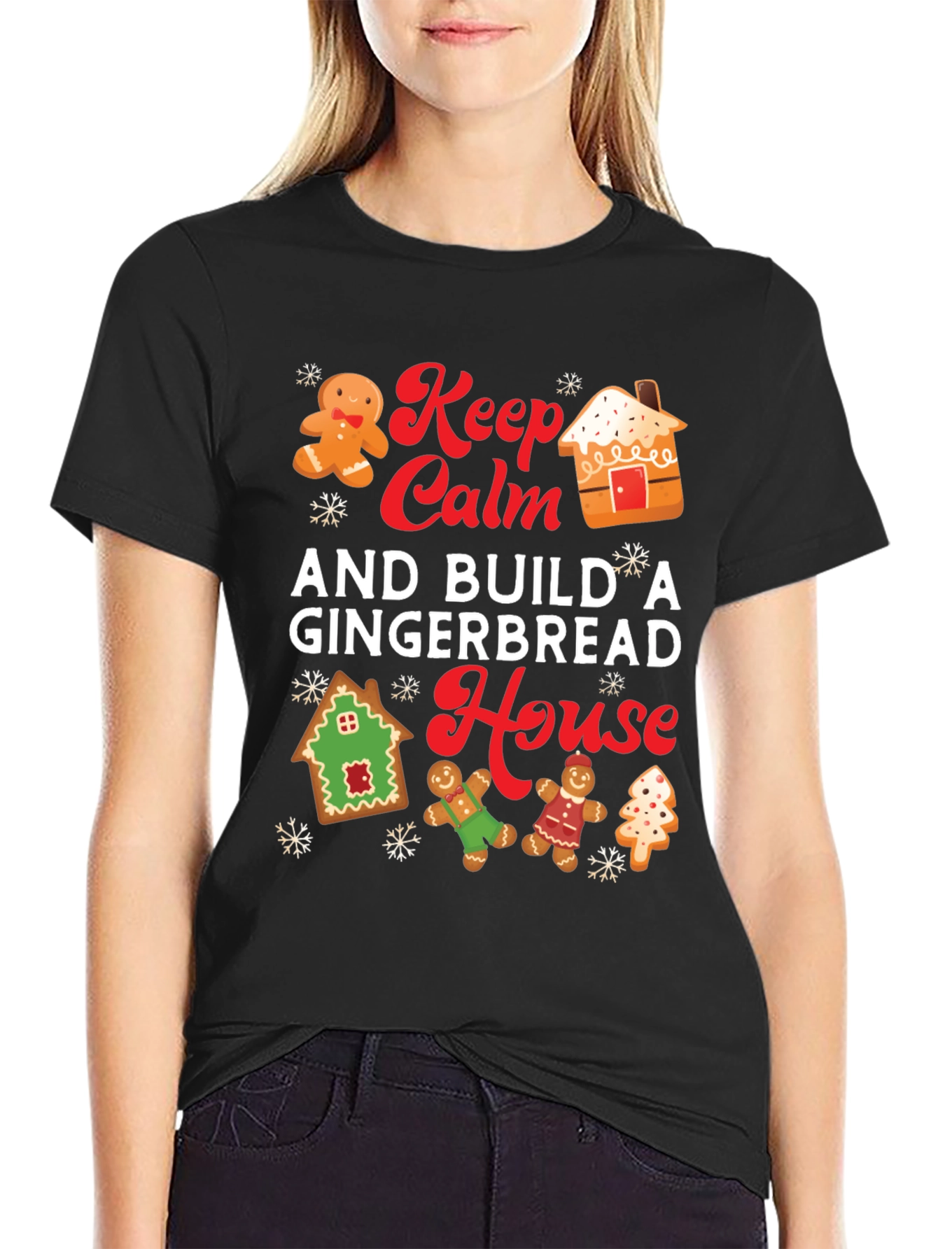 Keep Calm and Build a Gingerbread House T-Shirt