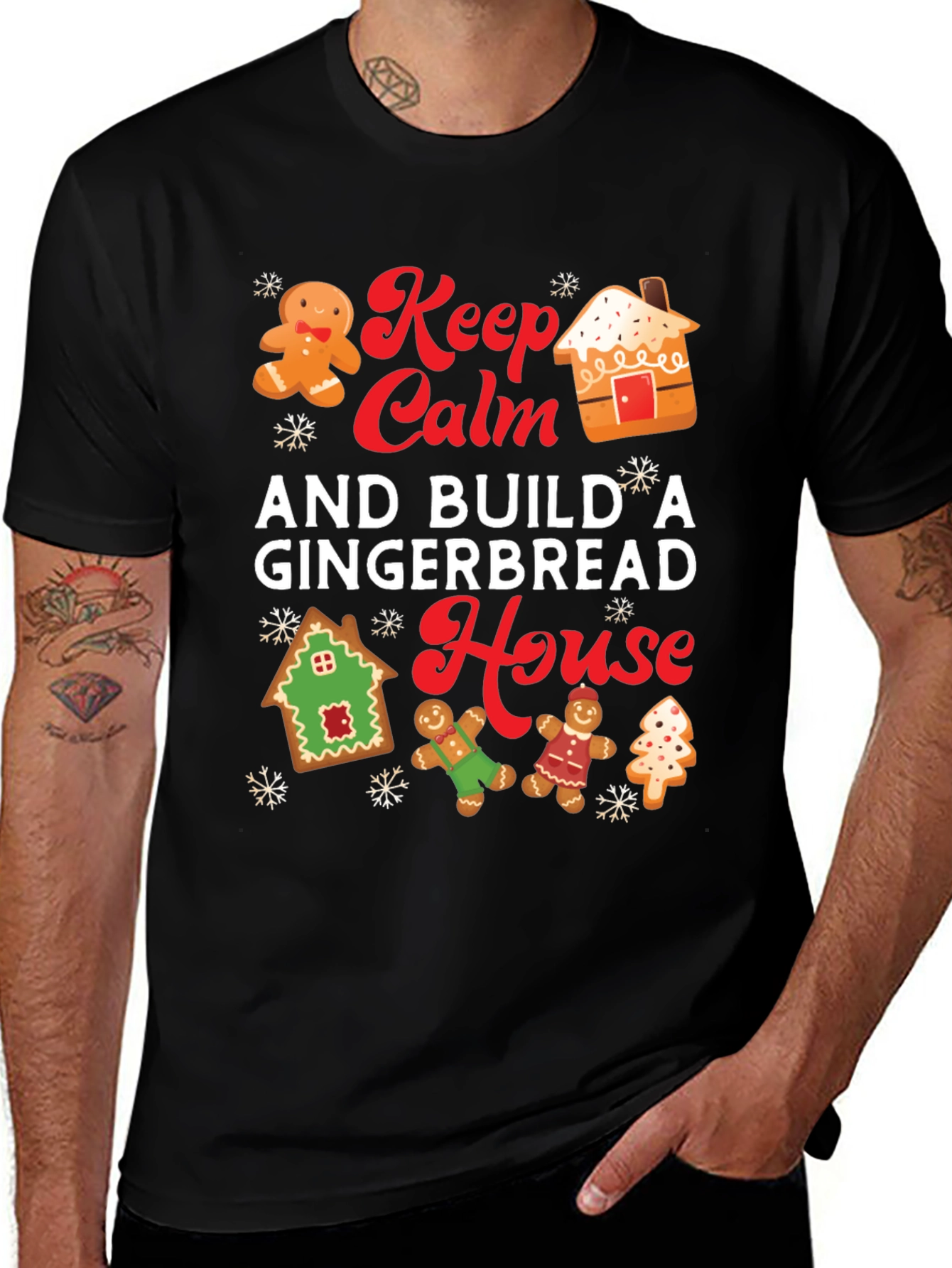 Keep Calm and Build a Gingerbread House T-Shirt