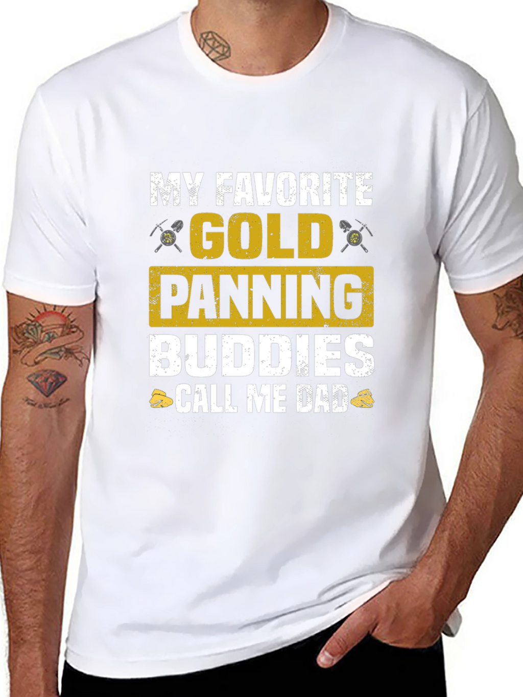 Gold Panning Buddies Dad T-Shirt
