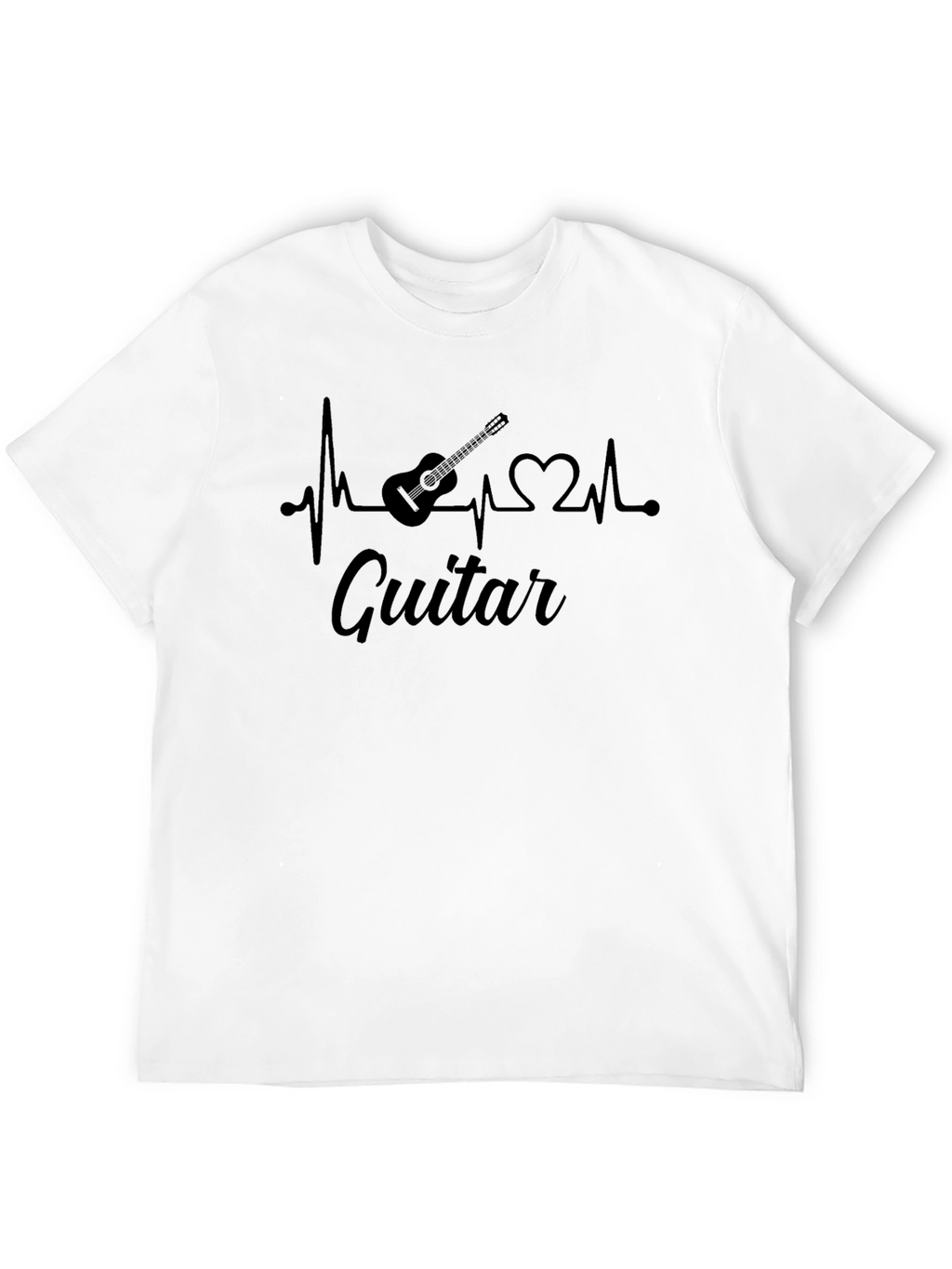 Guitar Heartbeat T-Shirt - Music Lover Tee