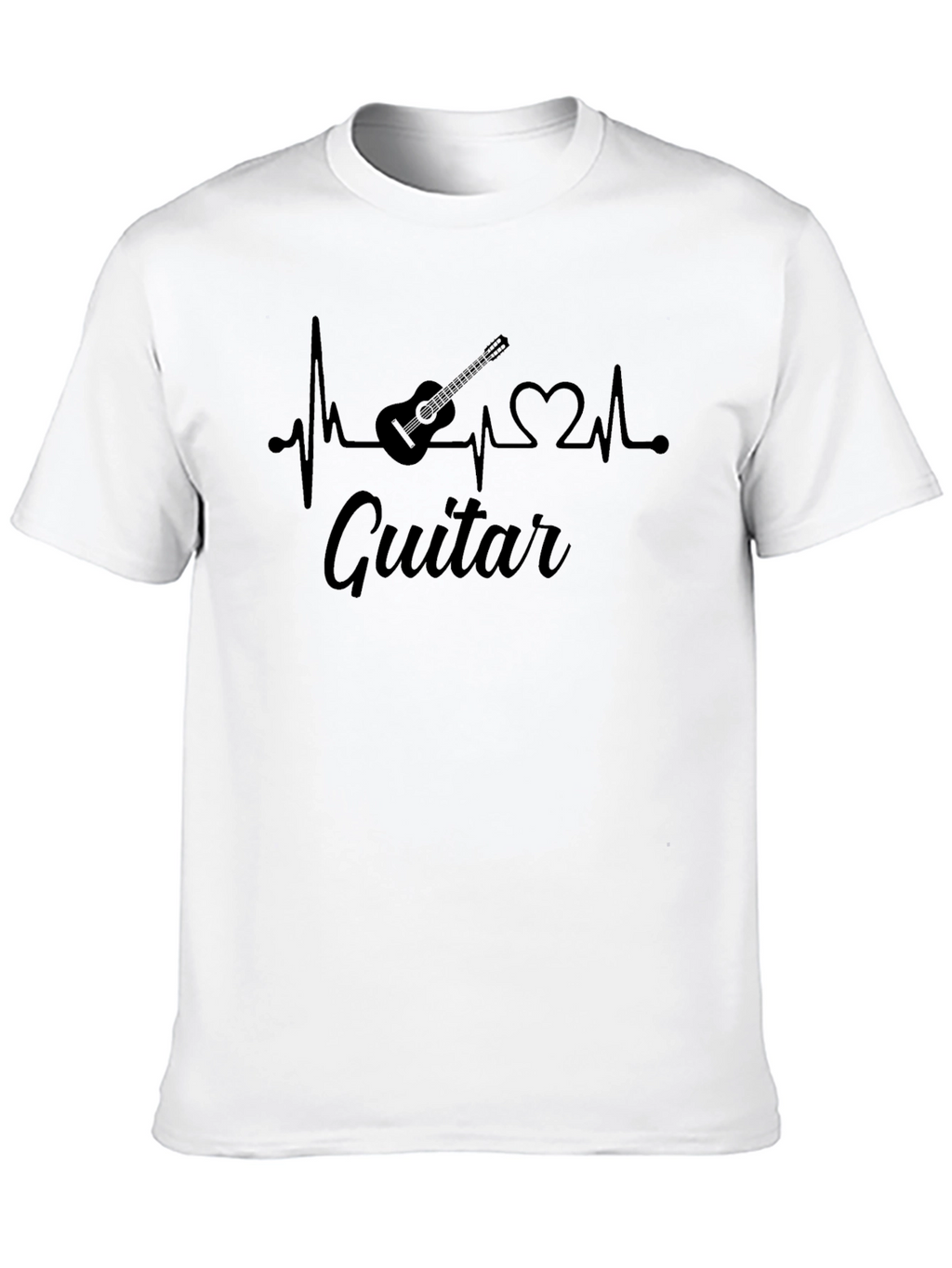 Guitar Heartbeat T-Shirt - Music Lover Tee
