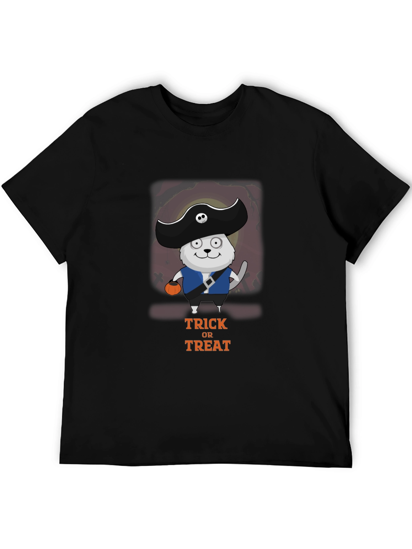 Halloween Pirate Cat T-Shirt - Trick or Treat