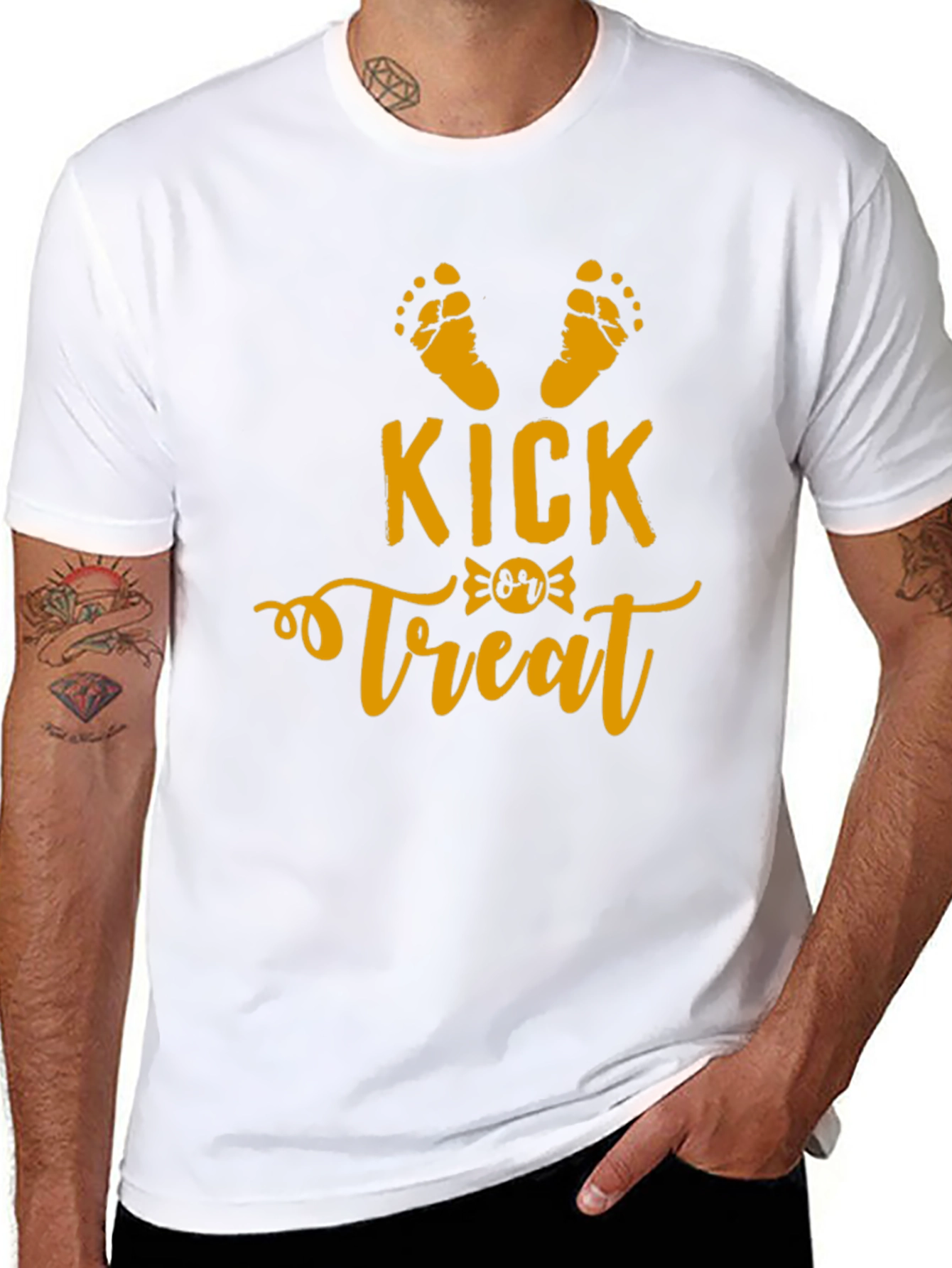 Kick or Treat Halloween Pregnancy Shirt