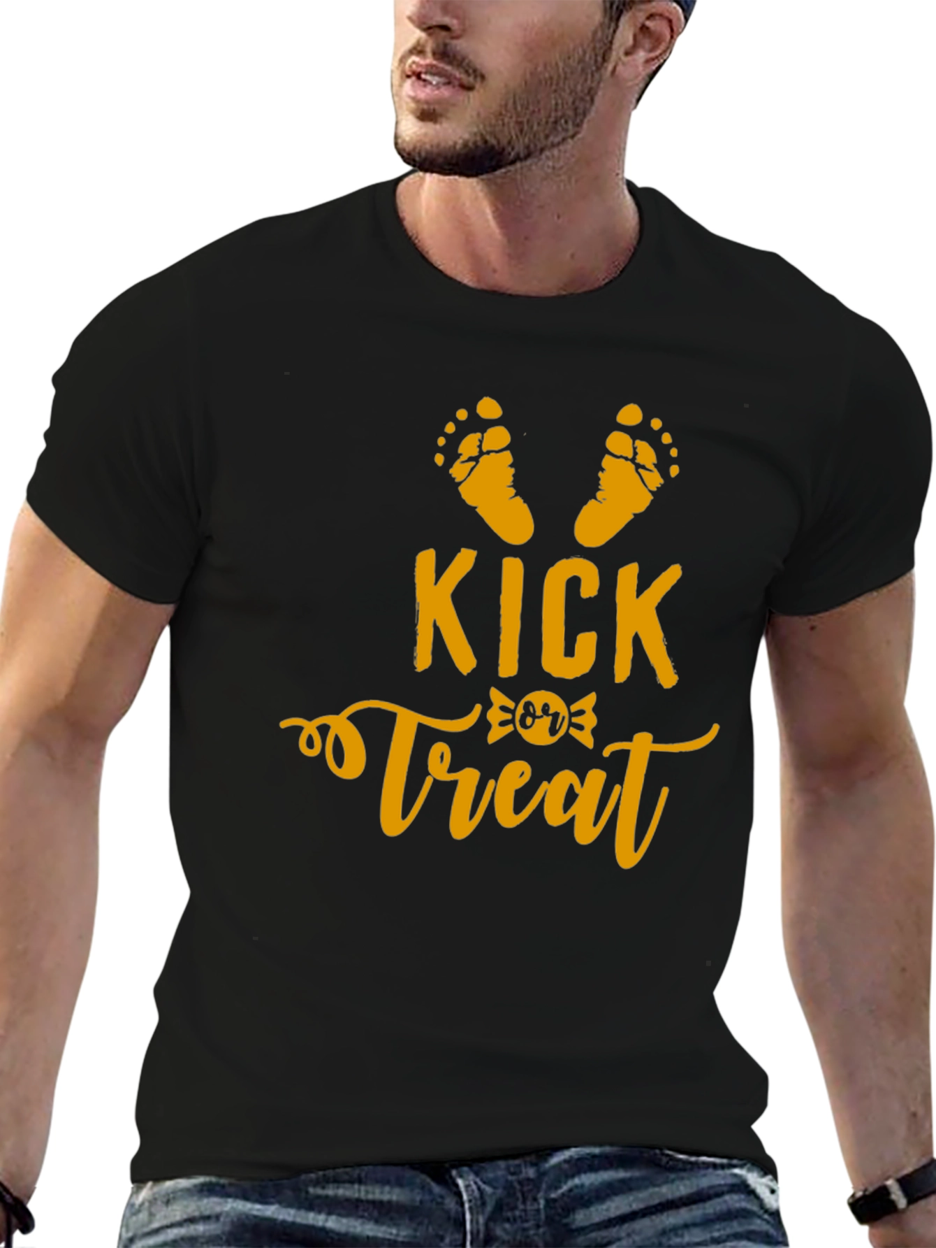 Kick or Treat Halloween Pregnancy Shirt
