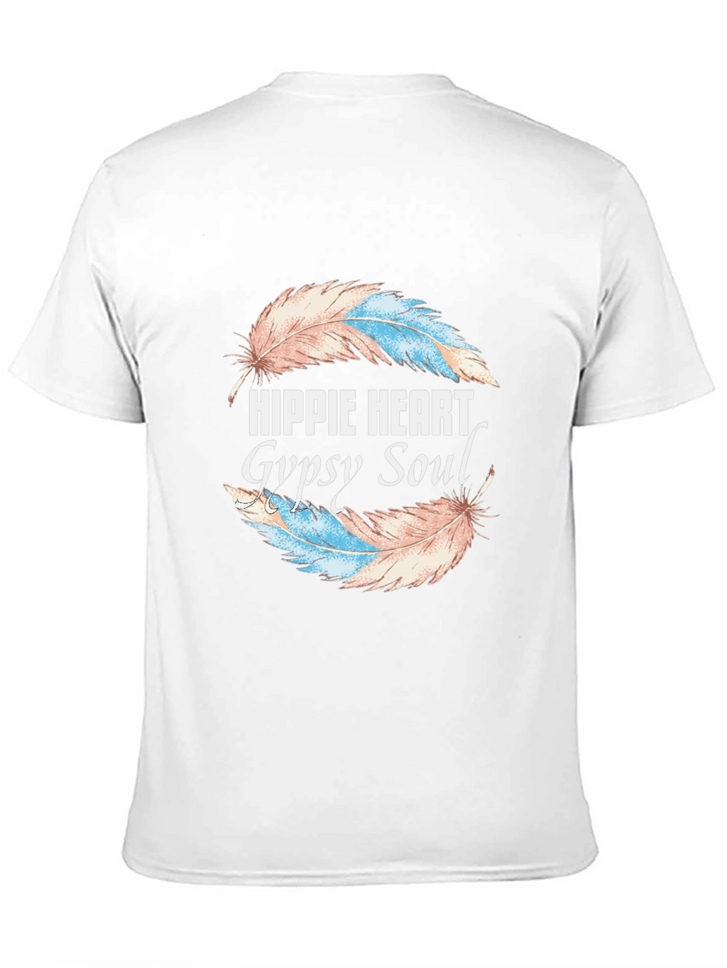Hippie Heart Gypsy Soul Feather Graphic Tee