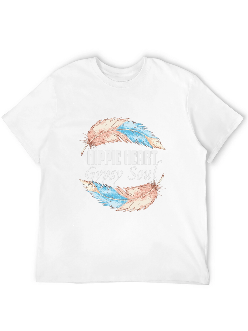 Hippie Heart Gypsy Soul Feather Graphic Tee