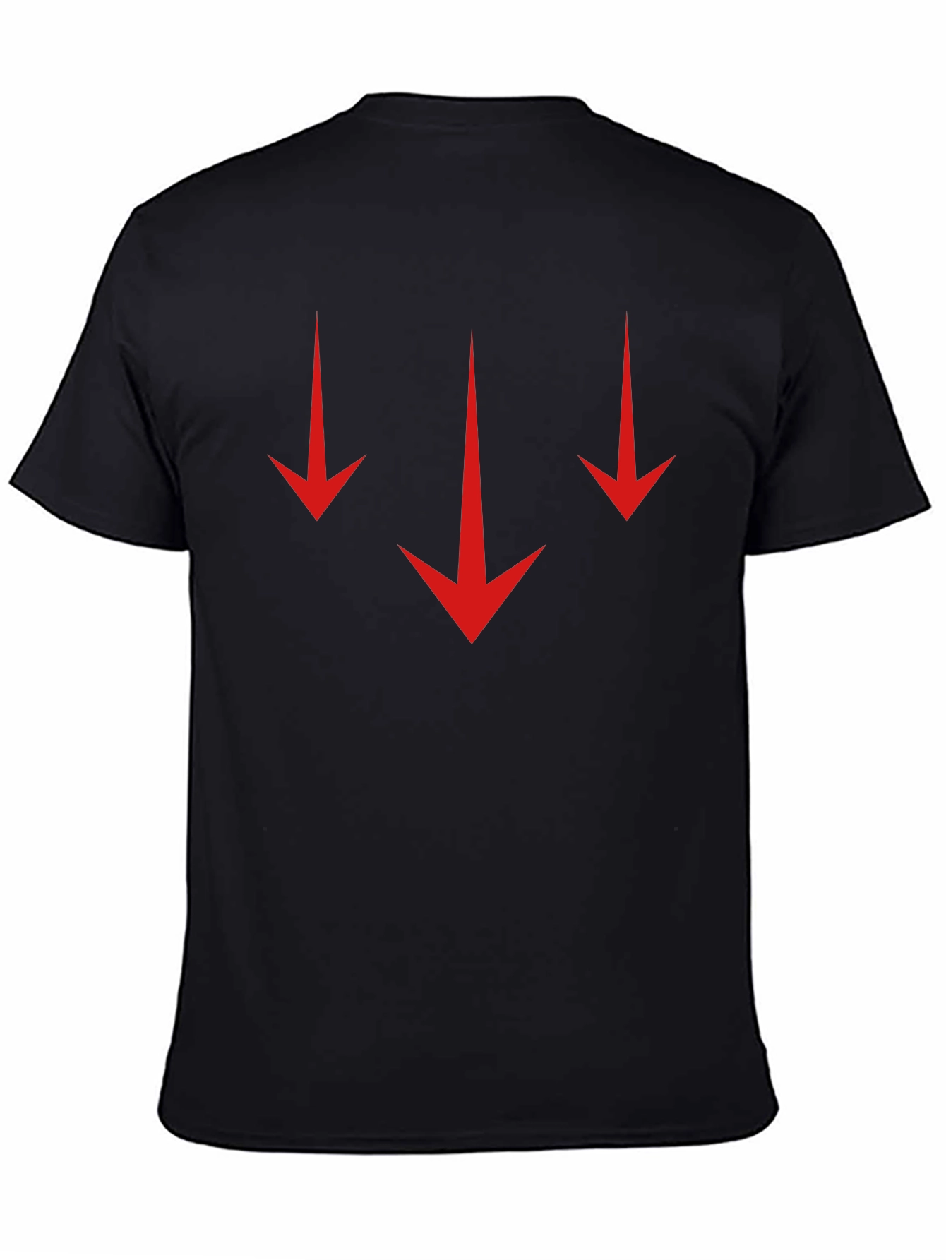 Down Arrows Graphic Tee - Stylish and Edgy Black T-Shirt