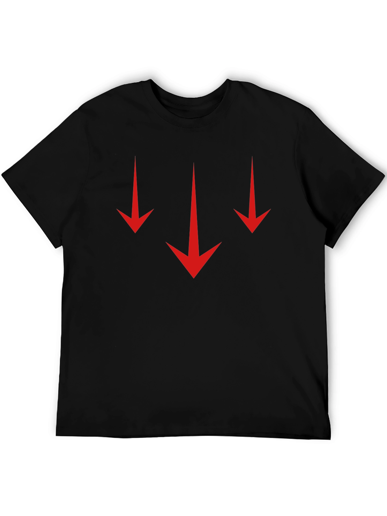 Down Arrows Graphic Tee - Stylish and Edgy Black T-Shirt