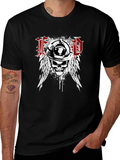 Firefighter Skull Wings T-Shirt