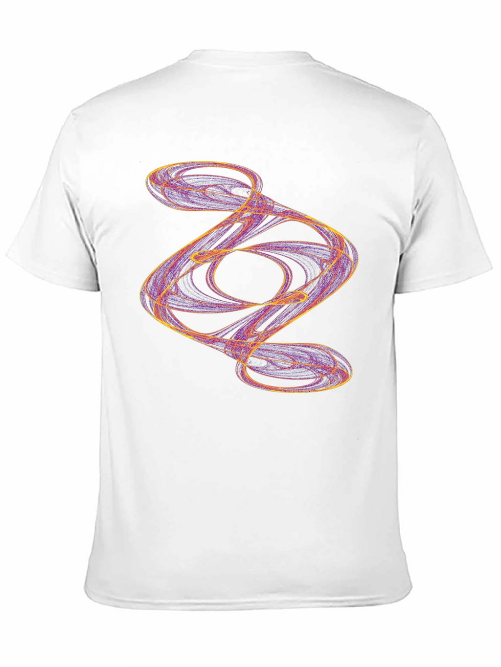 Abstract Swirl Graphic Black T-Shirt