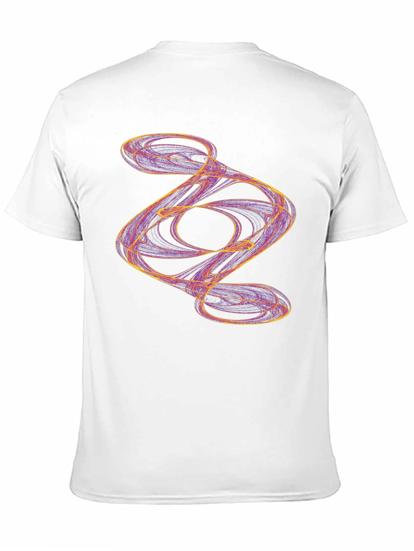 Abstract Swirl Graphic Black T-Shirt