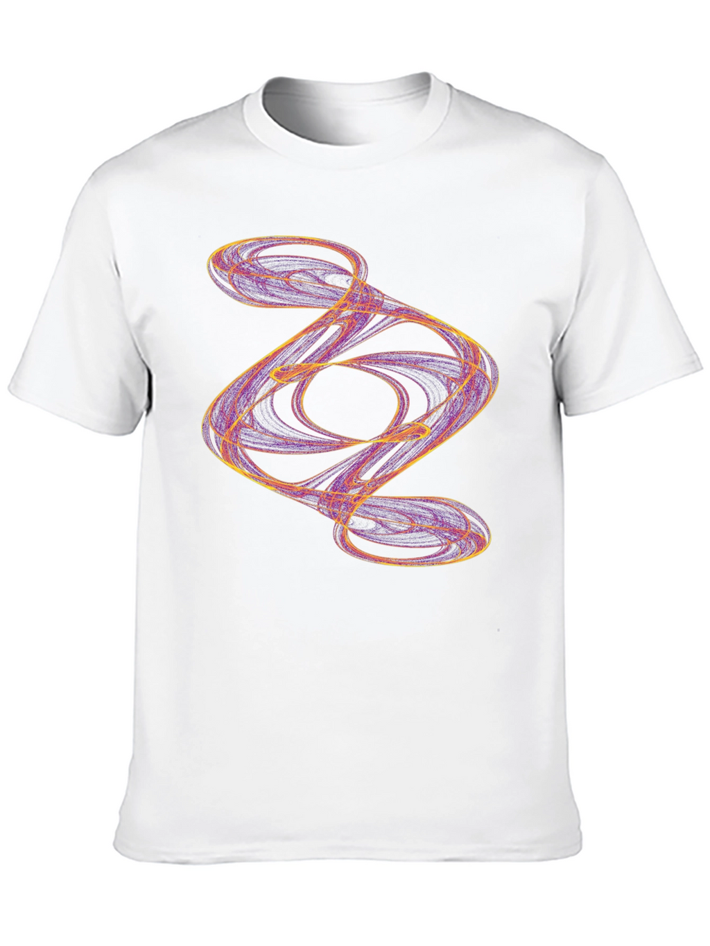Abstract Swirl Graphic Black T-Shirt