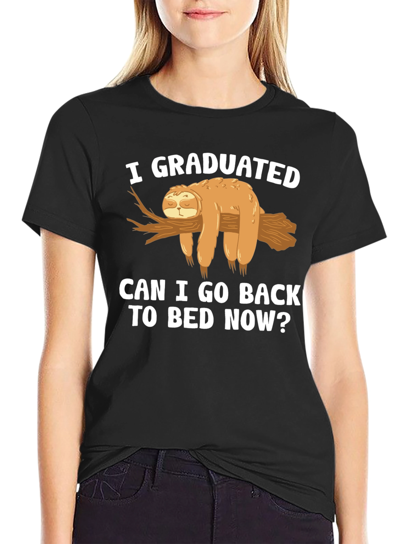 Graduation Sloth T-Shirt - Can I Go Back to Bed?