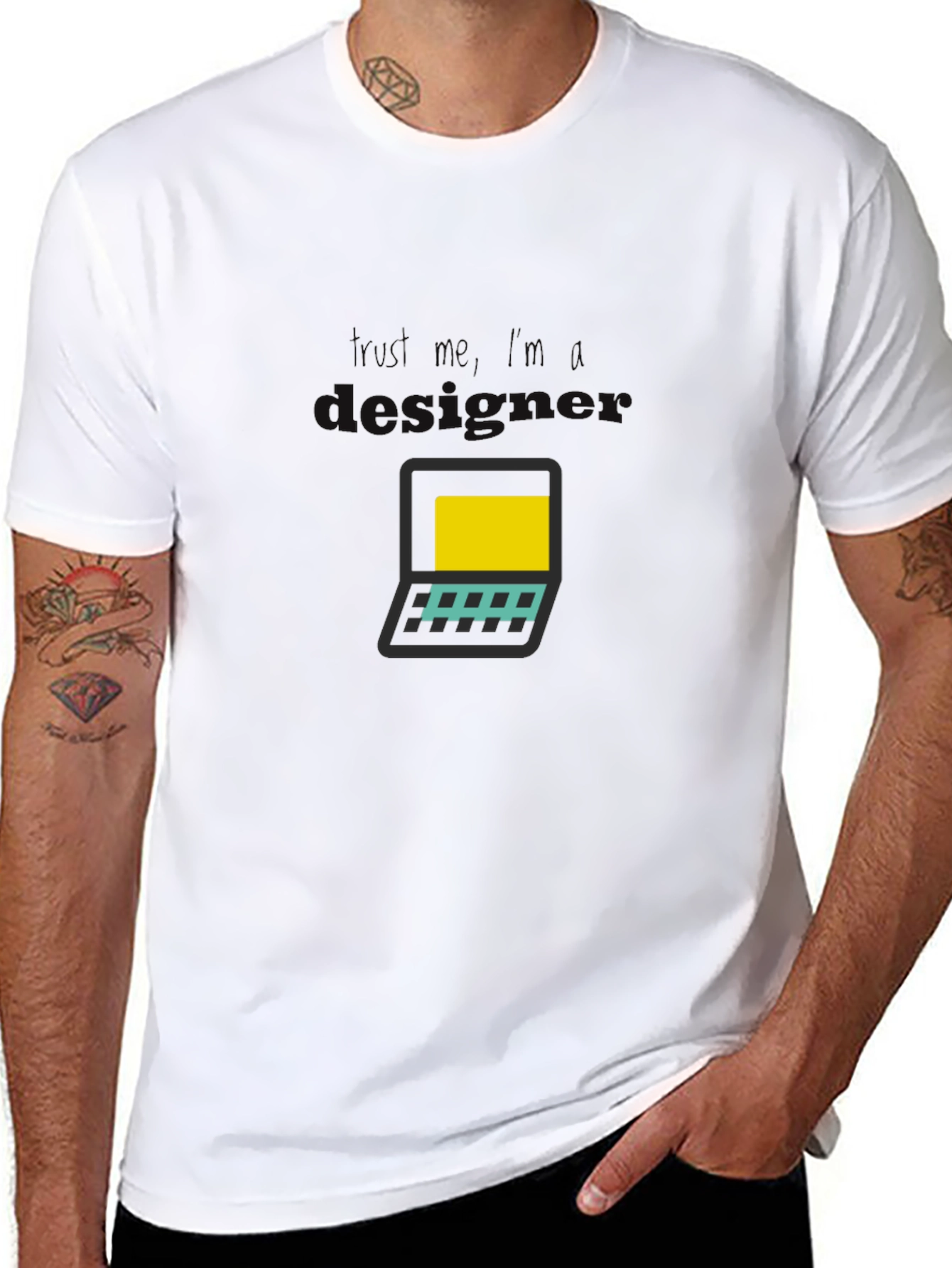 Laptop Graphic Tee - Techie Casual Style