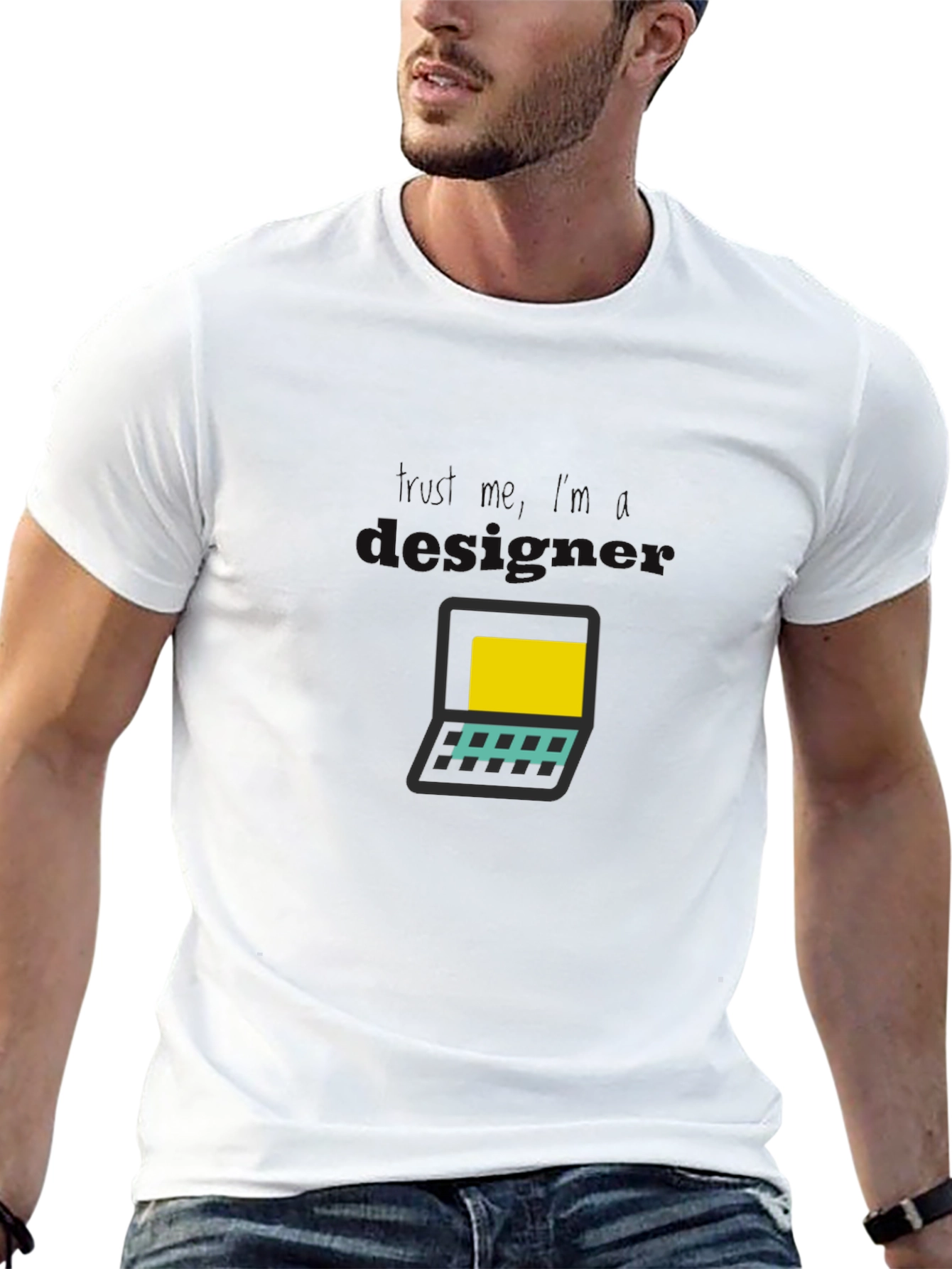 Laptop Graphic Tee - Techie Casual Style