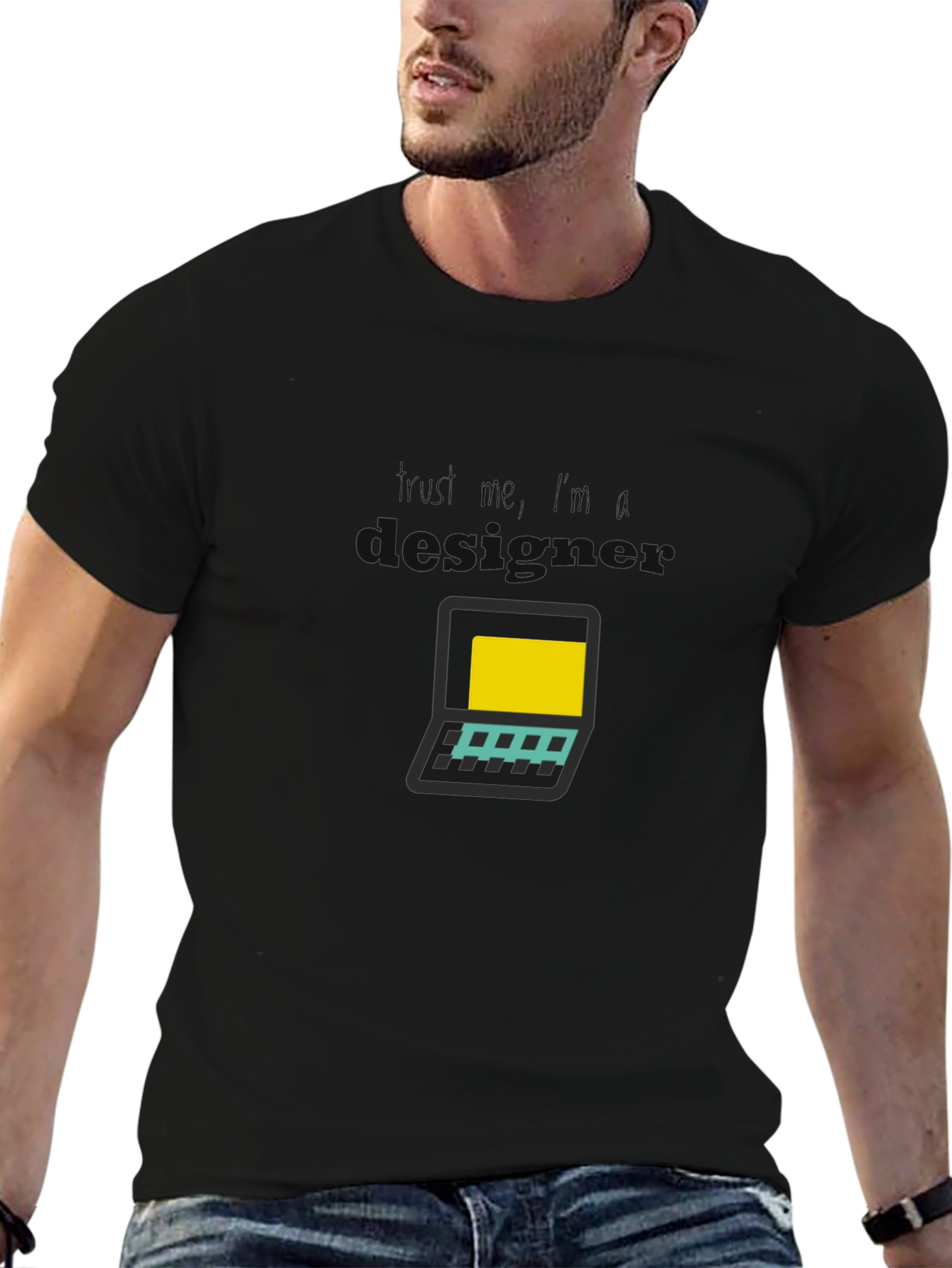 Laptop Graphic Tee - Techie Casual Style