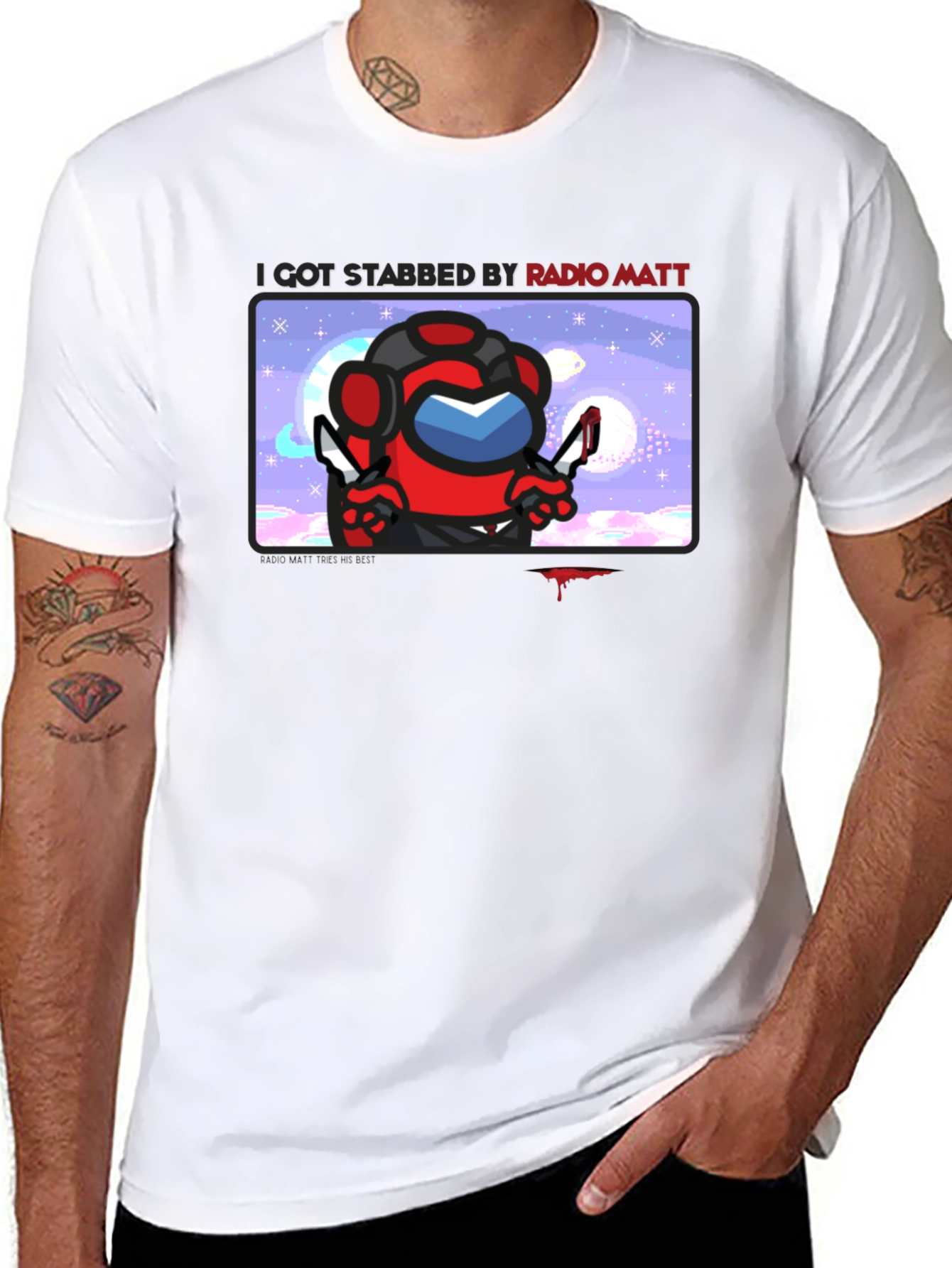 I Got Stabbed by Radio Matt T-Shirt