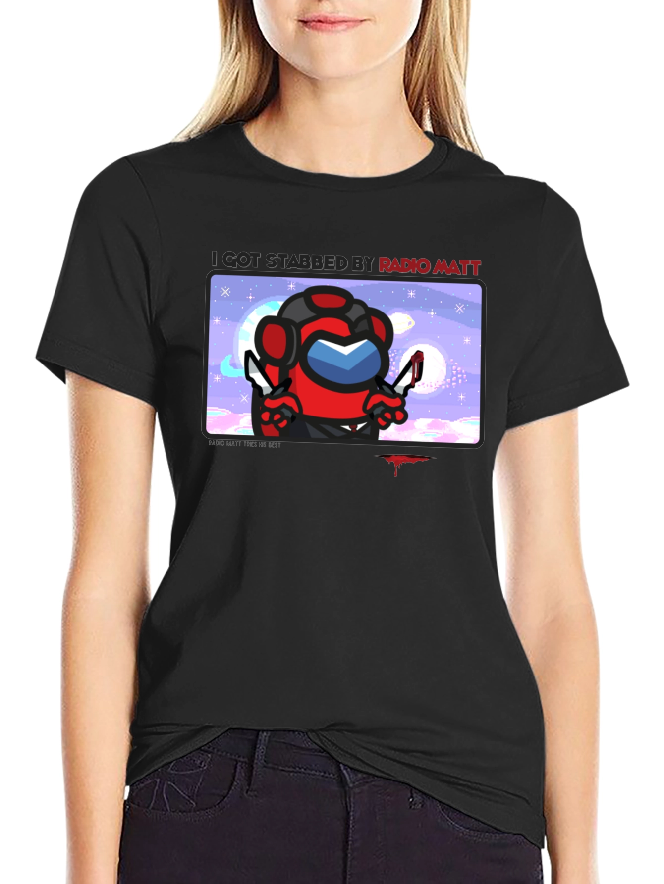 I Got Stabbed by Radio Matt T-Shirt