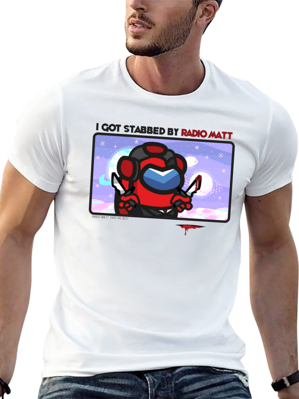I Got Stabbed by Radio Matt T-Shirt