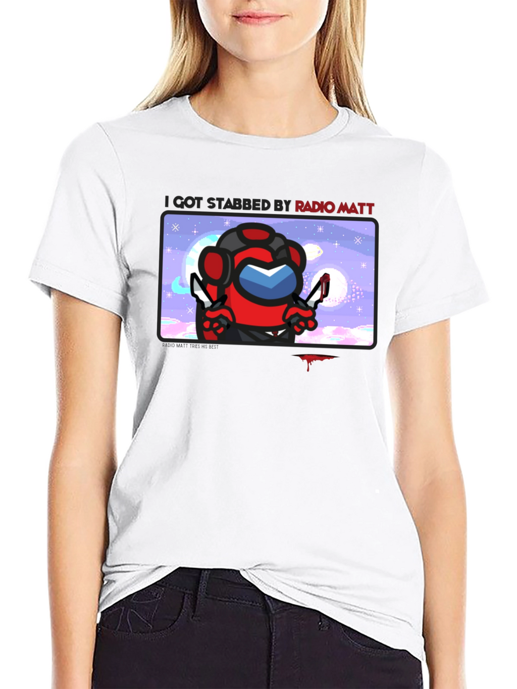 I Got Stabbed by Radio Matt T-Shirt